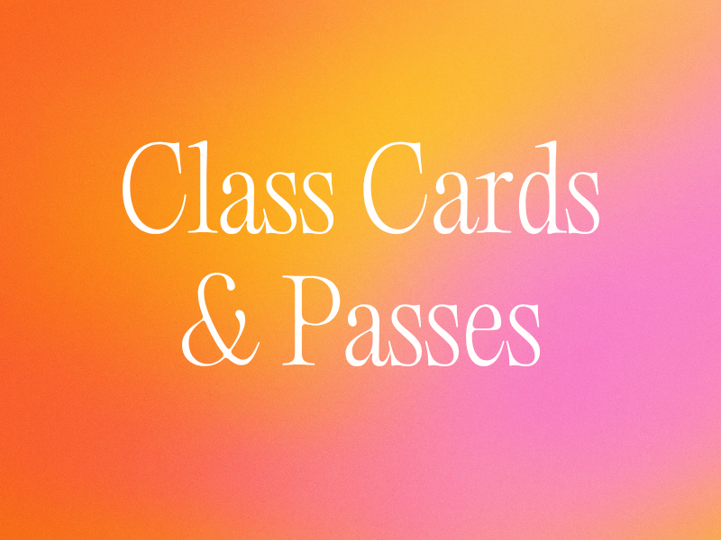 May 2026 Class Card &amp; Pass Specials