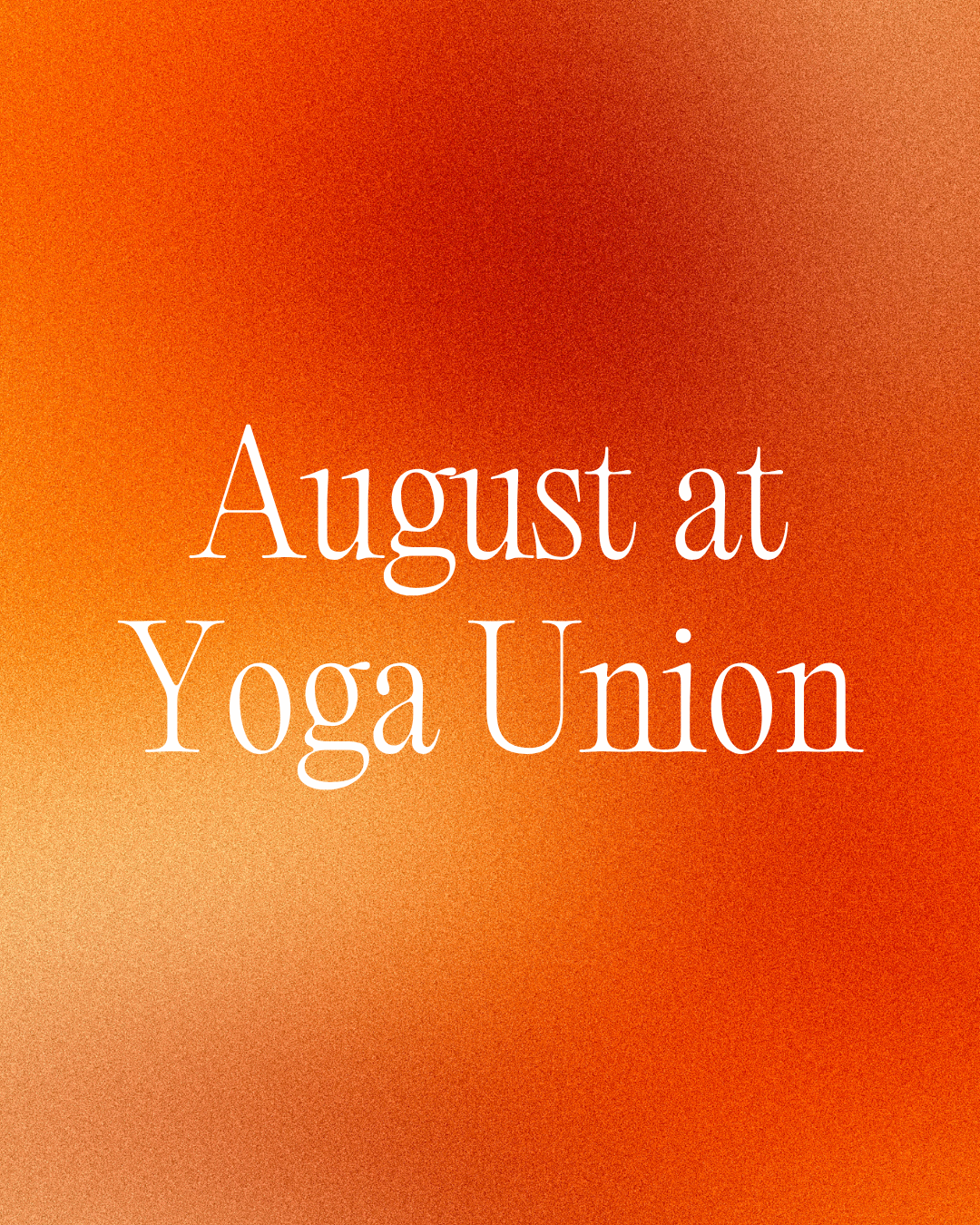 August 2026 Newsletter