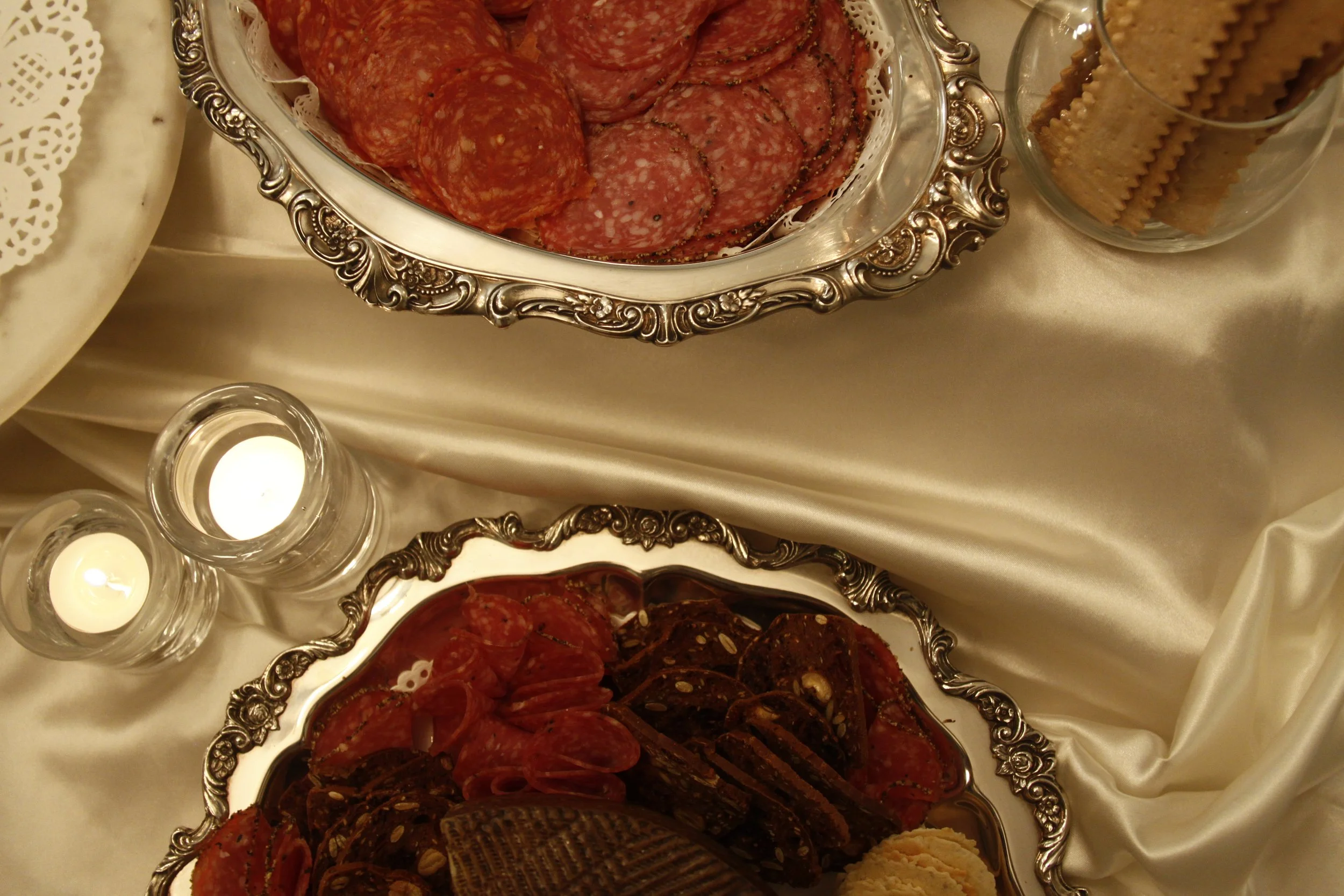 navy blue-gold-theme-birthday-party-birthday cake-guitar-classic-timeless-backdrop-balloons decoration-event-event planner-classic appetizer table design-2025appetizer table design-silver-timeless-flower design-elegant table decoration