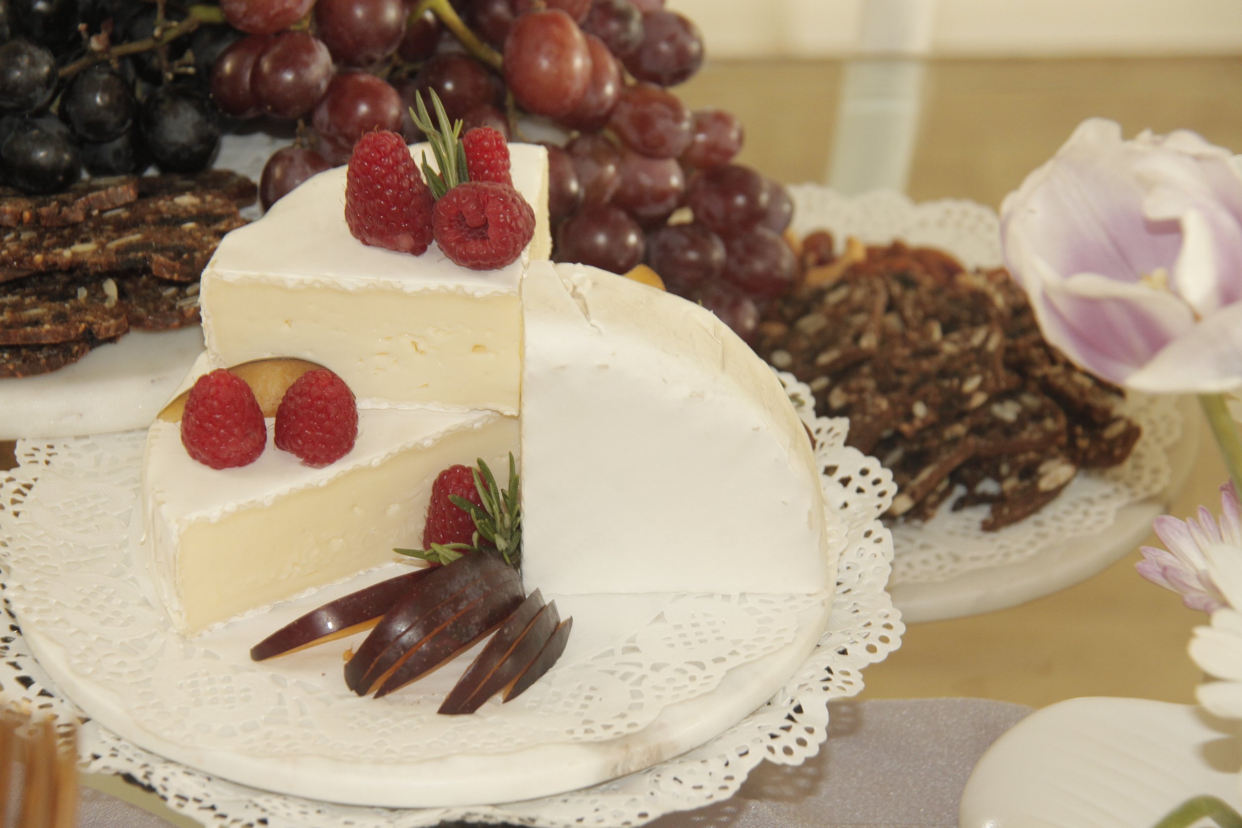 birthday-flower design-personalized celebrations-appetizer table design-purple-burgundy-theme-bloom-birthday-theme-elegant design-chess tower- chessboard 