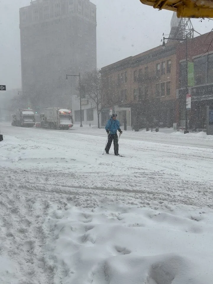 president&rsquo;s secret police is executing citizens on the street - nyc under snow - there&rsquo;s still a line outside radio bakery
