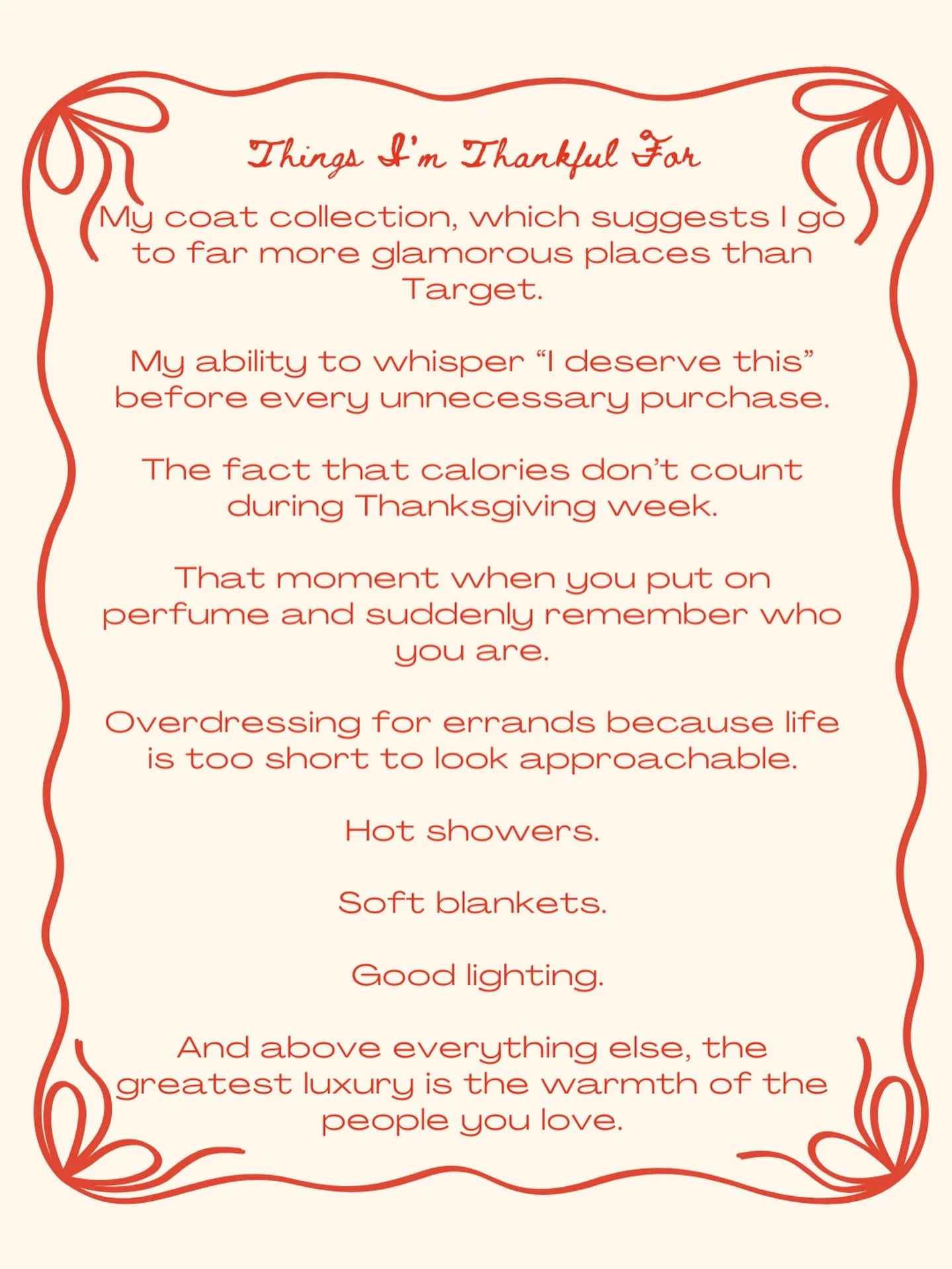 Feeling cozy, grateful, and a little bit extra. Happy Thanksgiving! 🦃