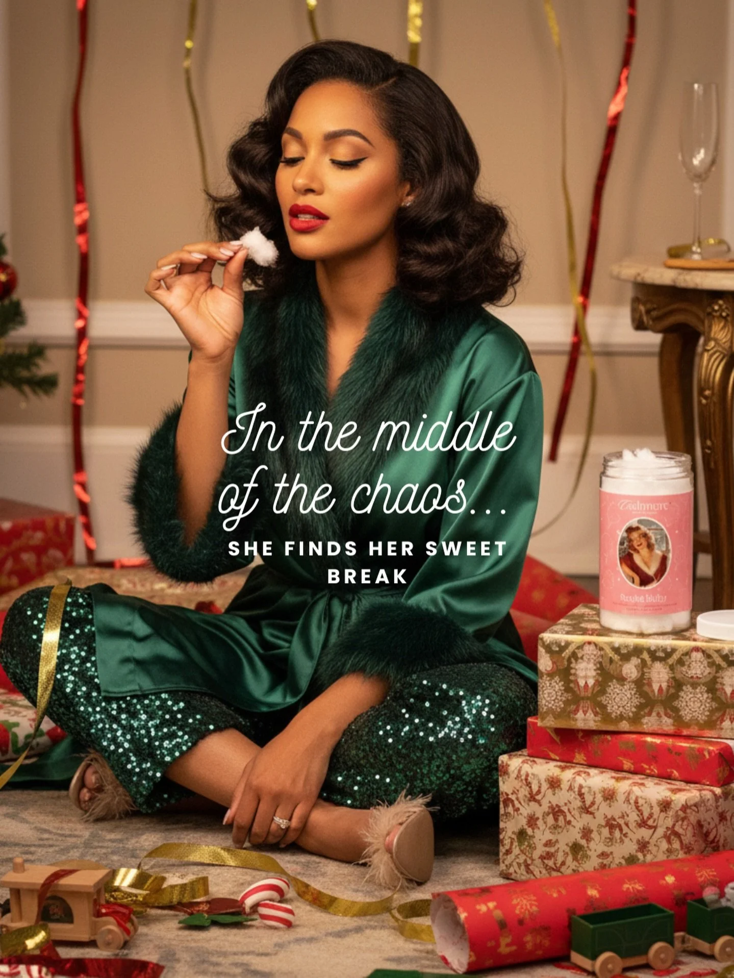 Every mom has that moment &mdash; the one where she steps over the wrapping paper chaos, tunes out the noise, and takes a tiny pause that feels like everything.
It&rsquo;s a quiet reset in the middle of a season that asks so much of us. A pause doesn