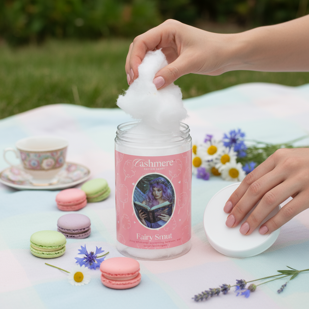 Fairy Smut gourmet cotton candy at romantasy and ACOTAR theme party