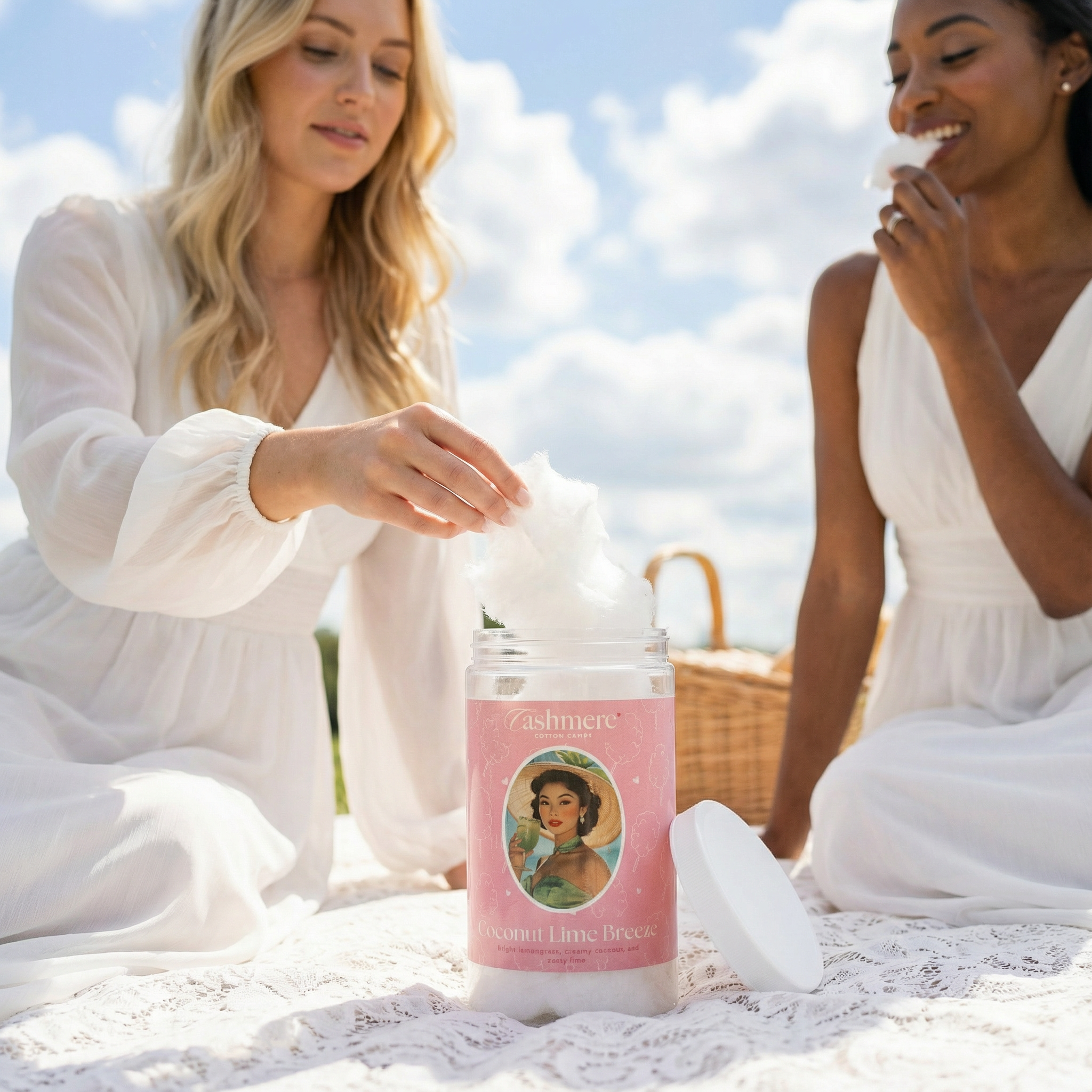 Dye-free cotton candy by Cashmere cotton candy, gourmet gift and dye free candy treats