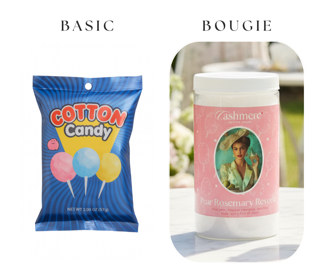 Modern cotton candy reimagined as a gourmet sweet experience