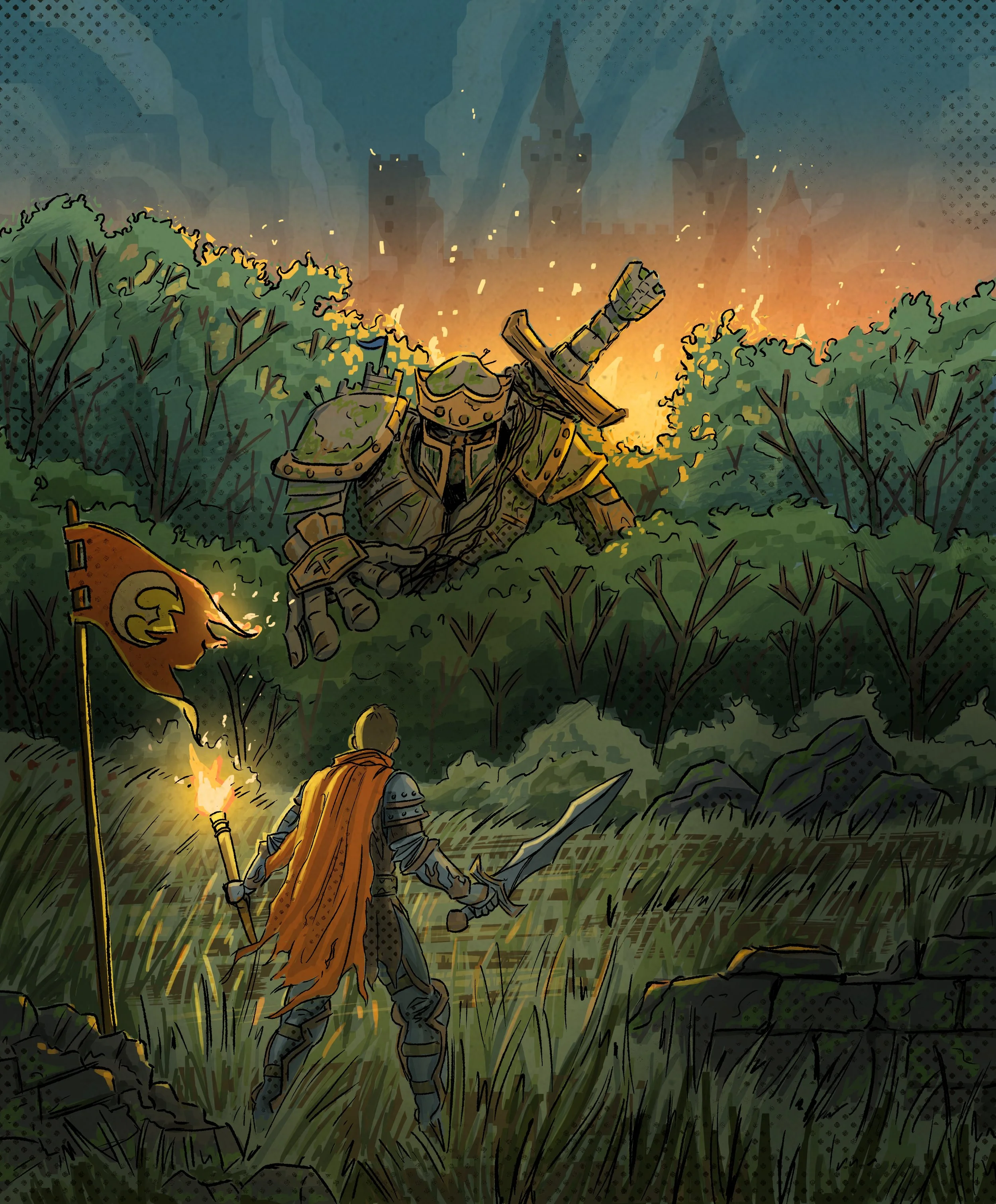 Last Man Standing. (Original Illustration).
