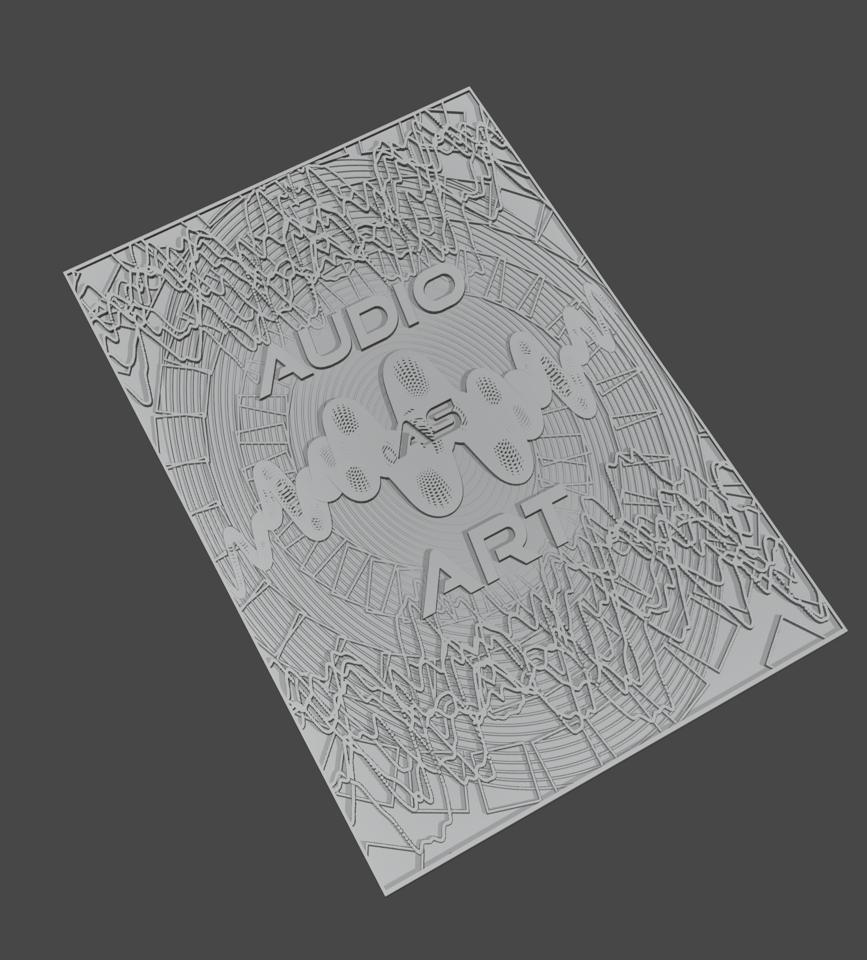 Poster with Projected Image Extruded-College Project.