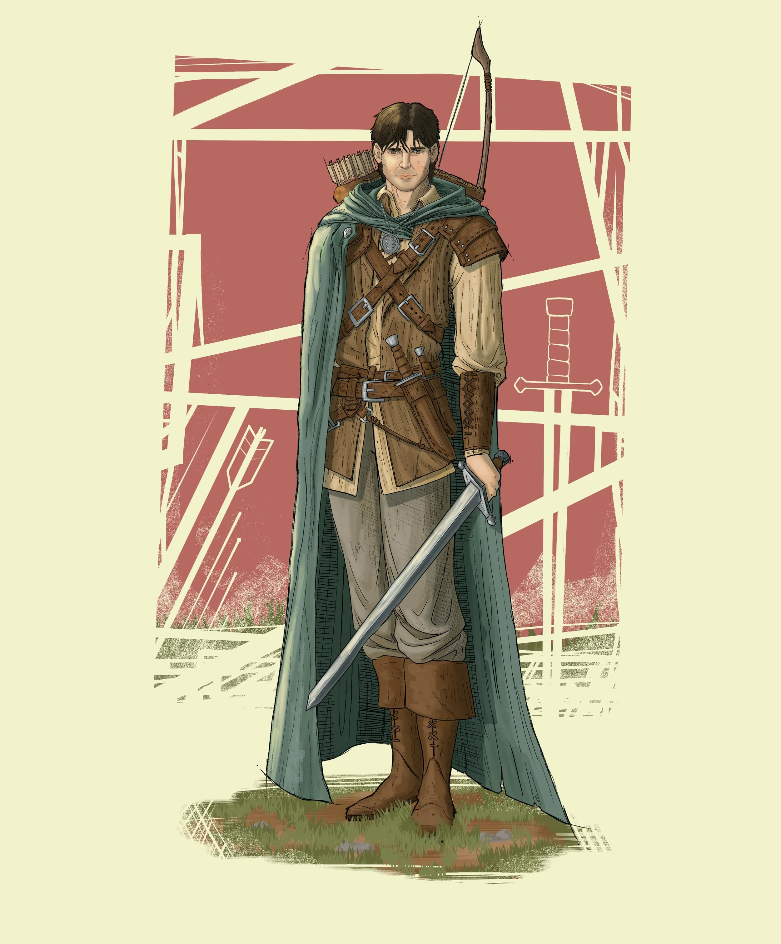 Character Design.  (Gilan from the Rangers Apprentice book series).