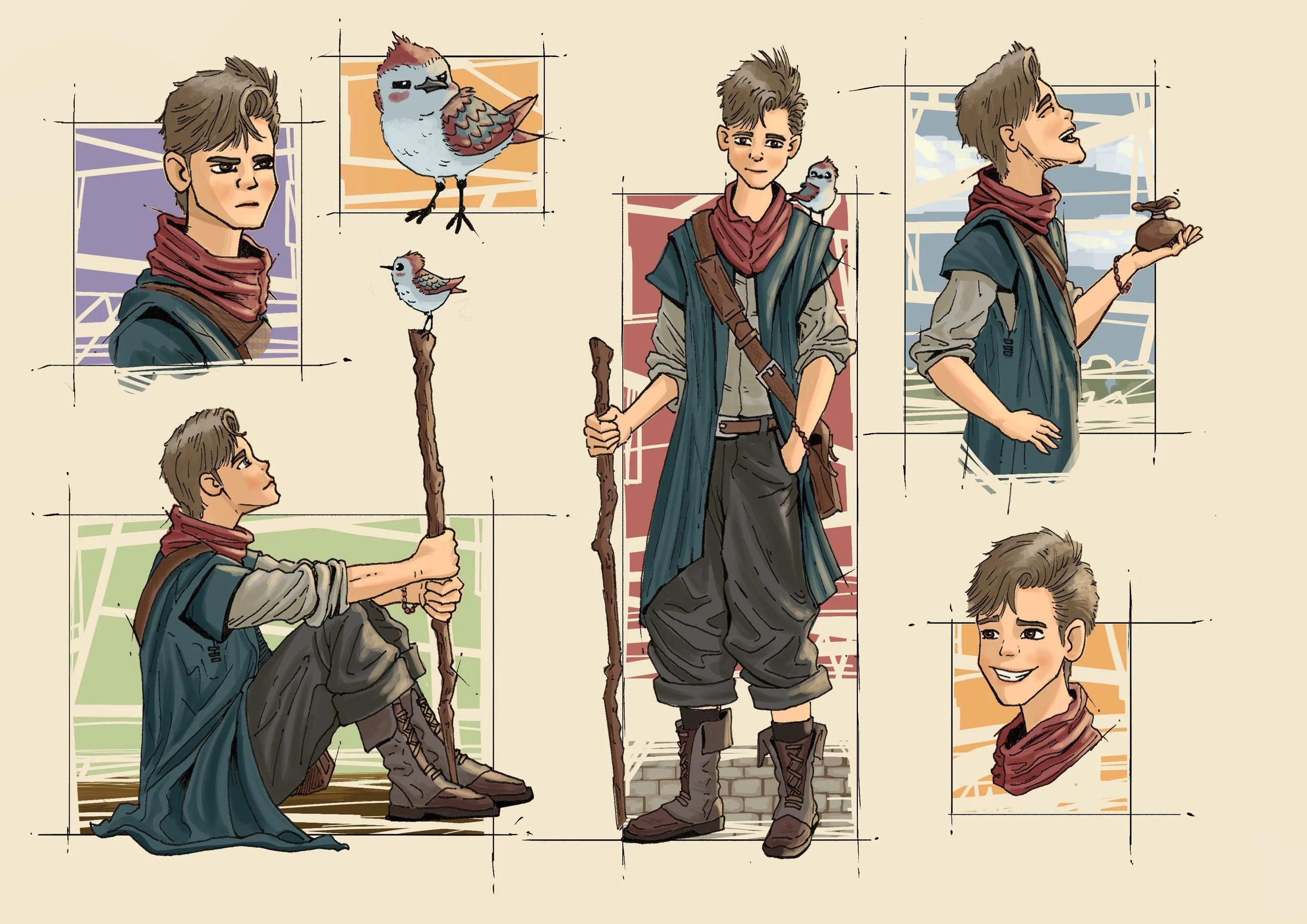 Character Design Spread. (Original Character).
