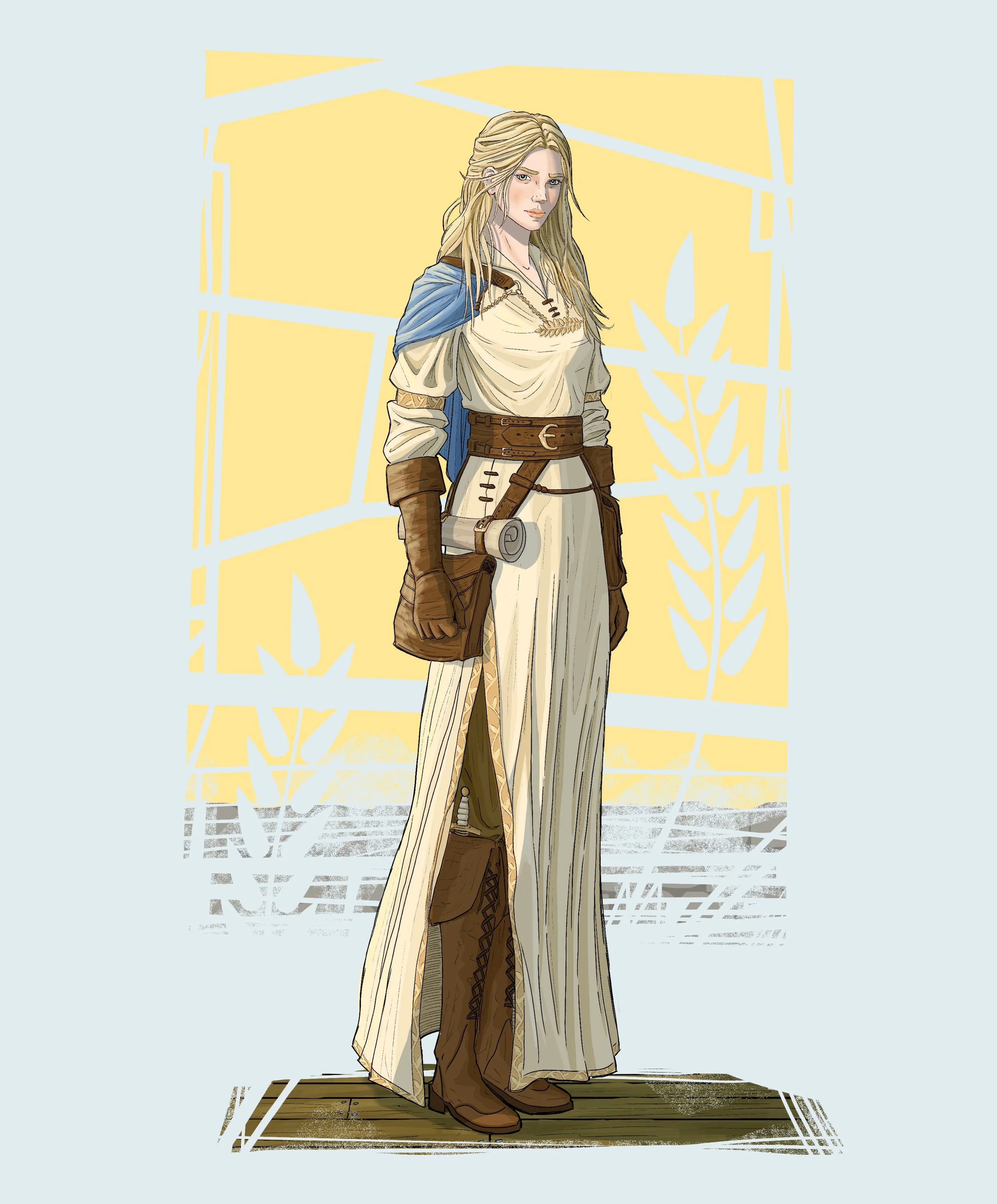 Character Design. ( Alyss Mainworing from the Rangers Apprentice book series).