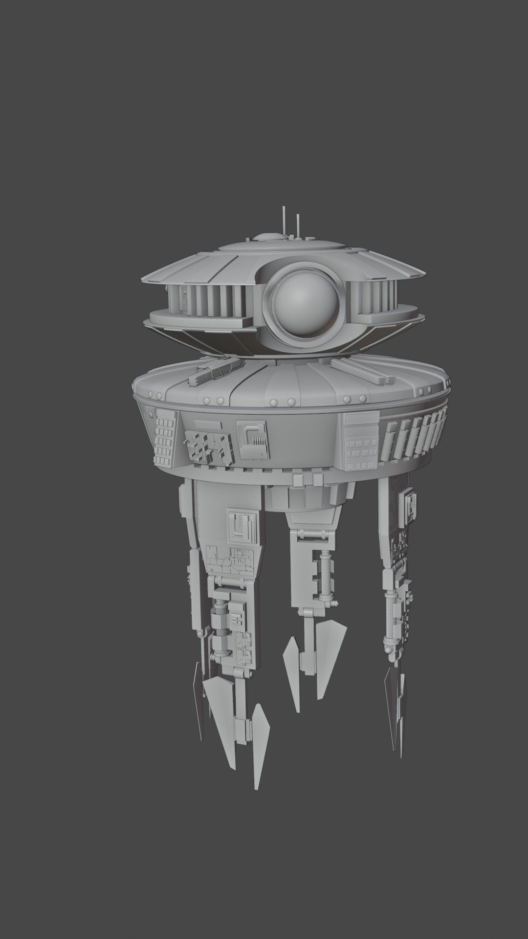 Droid Model for Animated Short-Hobbie build.