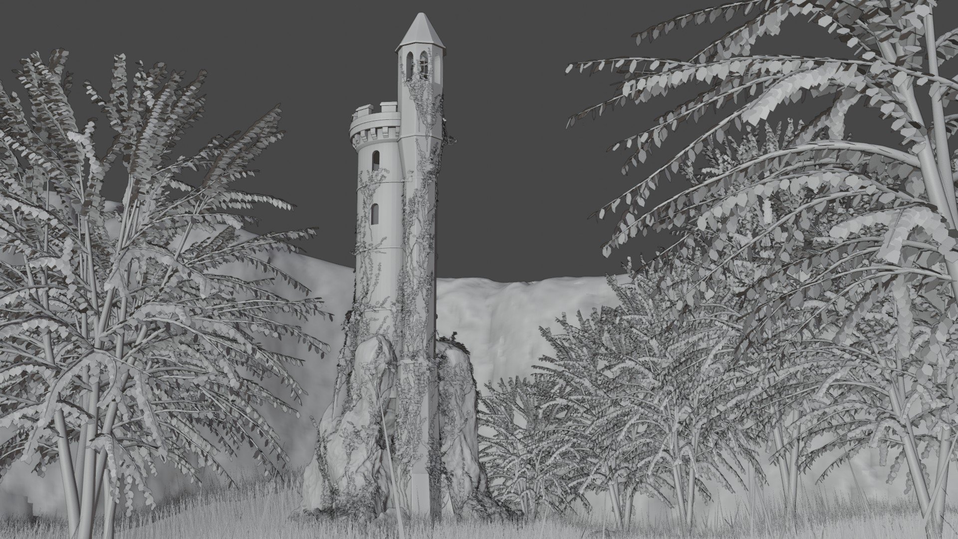 Castle Tower for Animated Short-Hobbie Build.