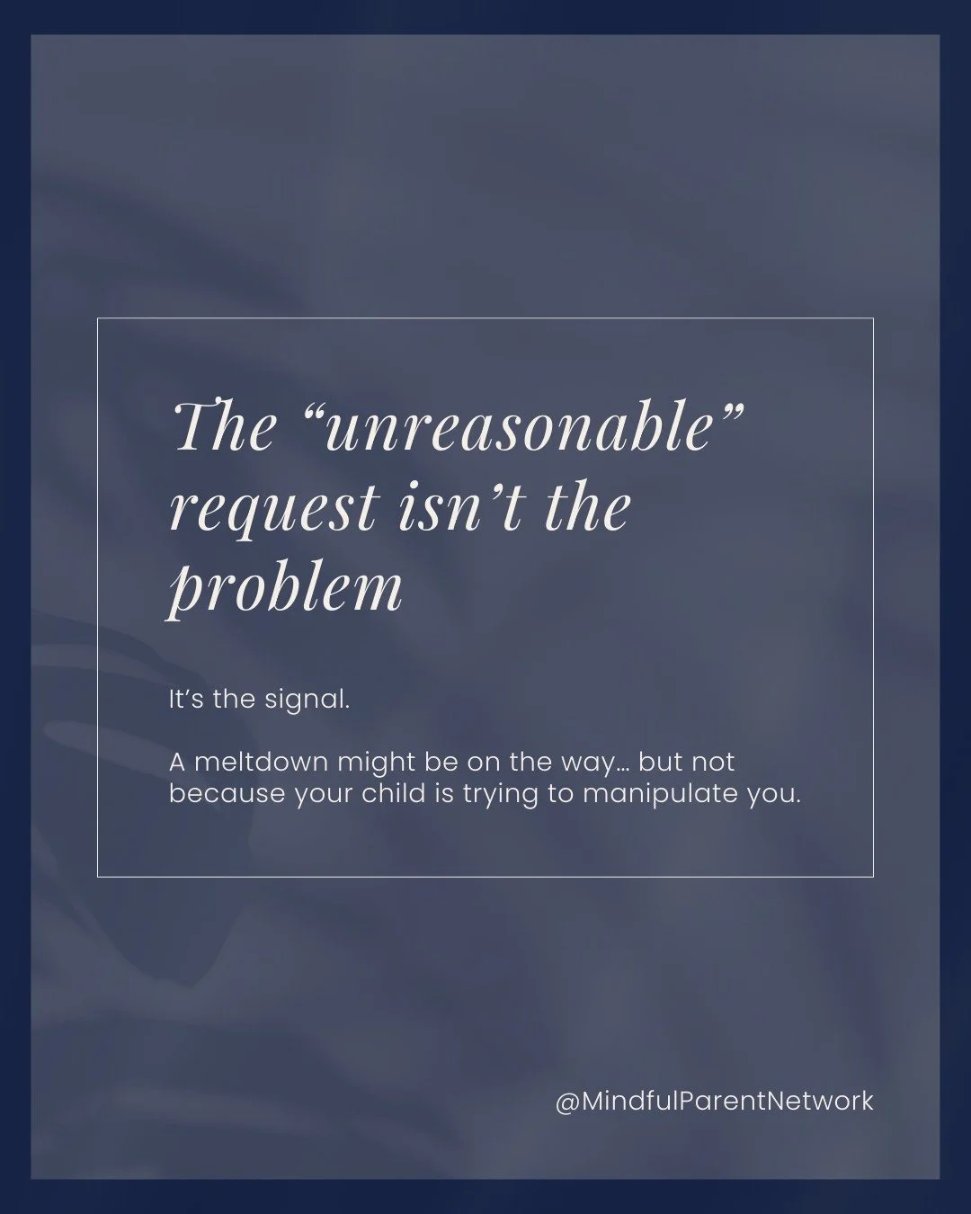 Kids with sensitive systems and big emotions don&rsquo;t always say, &ldquo;I&rsquo;m overwhelmed.&rdquo;

Instead, they seek safety. Through control. Through closeness. Through something..anything!they can count on.

And while it might sound dramati