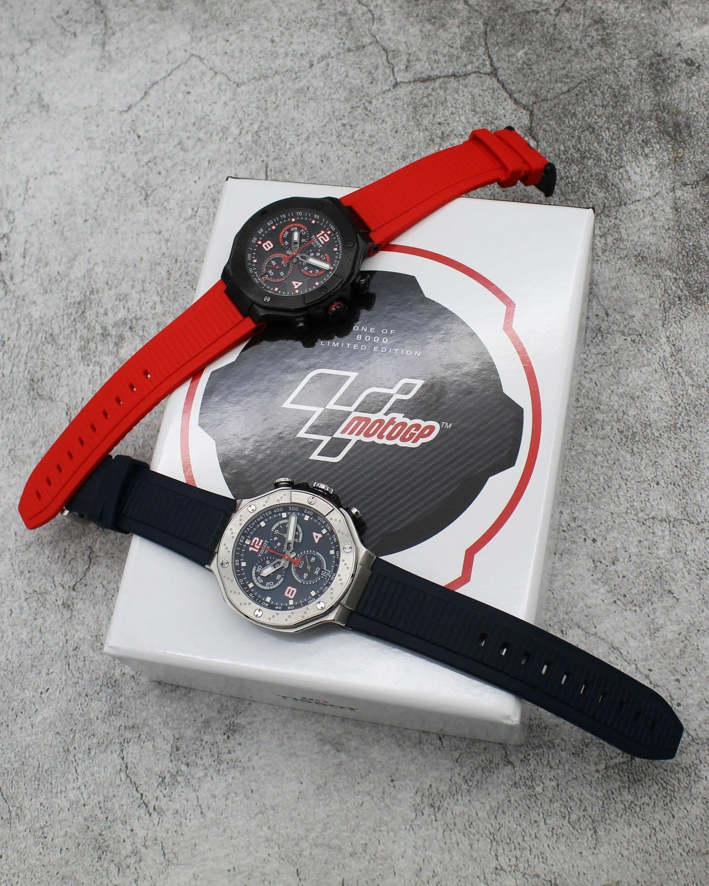 🏁 Tissot MotoGP Limited Editions &ndash; Always in Stock! 🏆

For the MotoGP fans and collectors out there &mdash; we&rsquo;ve always got a selection of Tissot MotoGP Limited Edition pieces available. These models are known for their bold designs, r