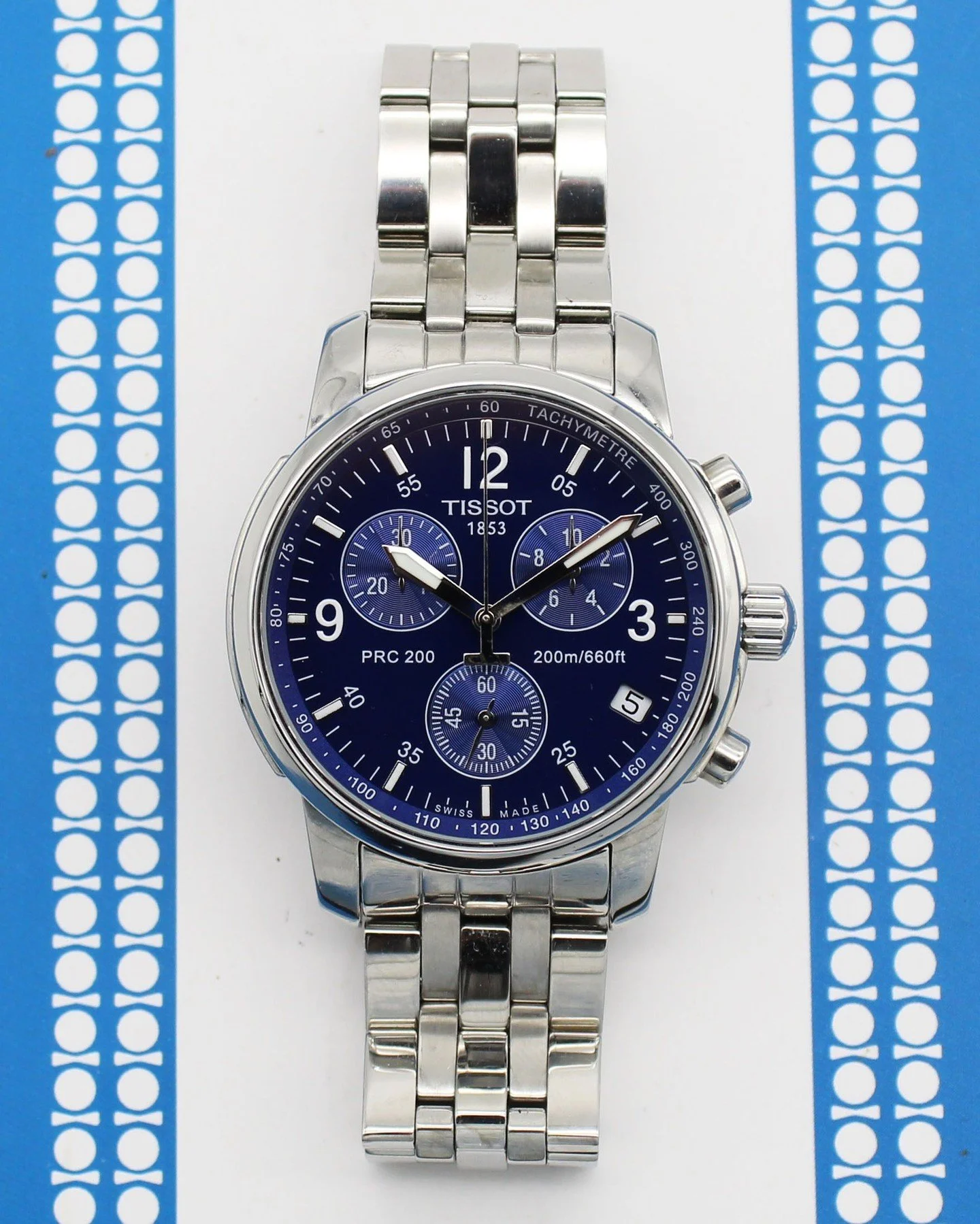 Tissot PRC 200 💙⌚

⏱️ Chronograph function
💙 Blue dial with tachymeter scale
🌊 200m water resistance
🇨🇭 Swiss Made
🔩 Stainless steel bracelet

💬 DM us for details
🛒 Available now at watchmee.uk

#Tissot #TissotPRC200 #BlueDial #SwissWatch #Ch