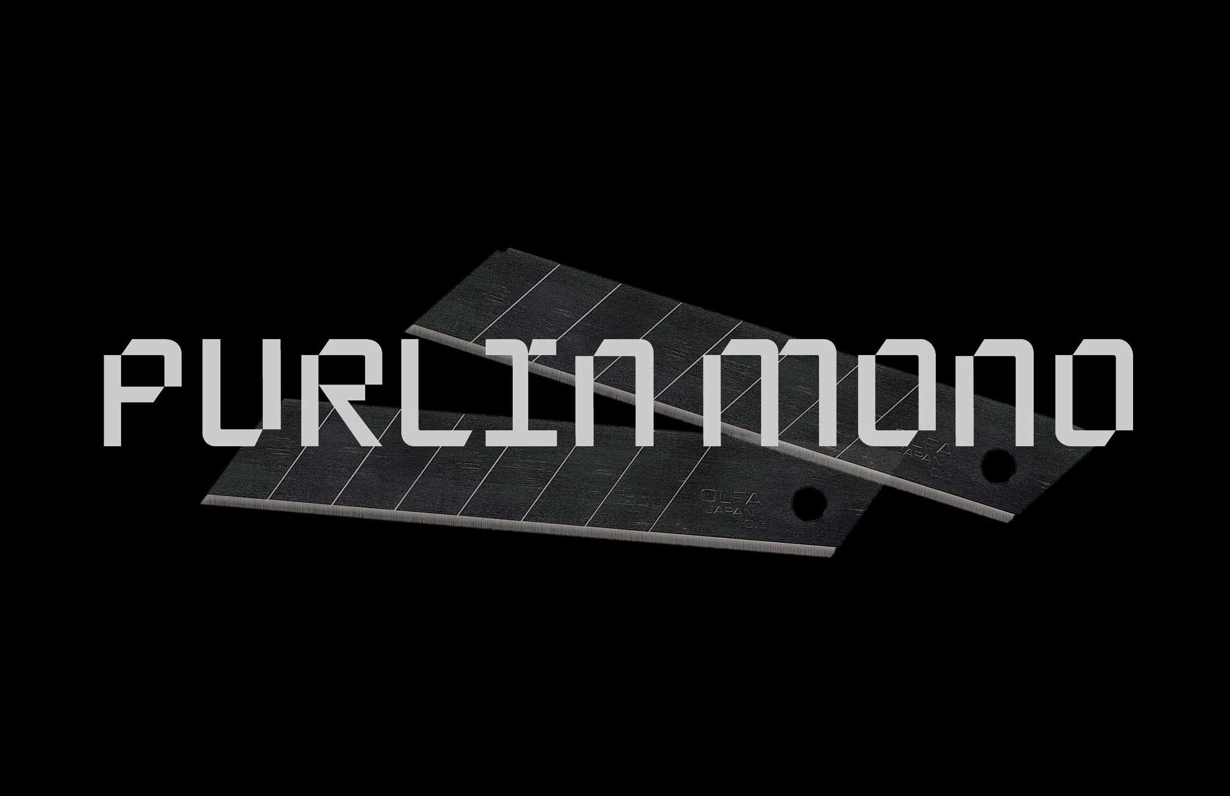 Purlin Mono Typeface