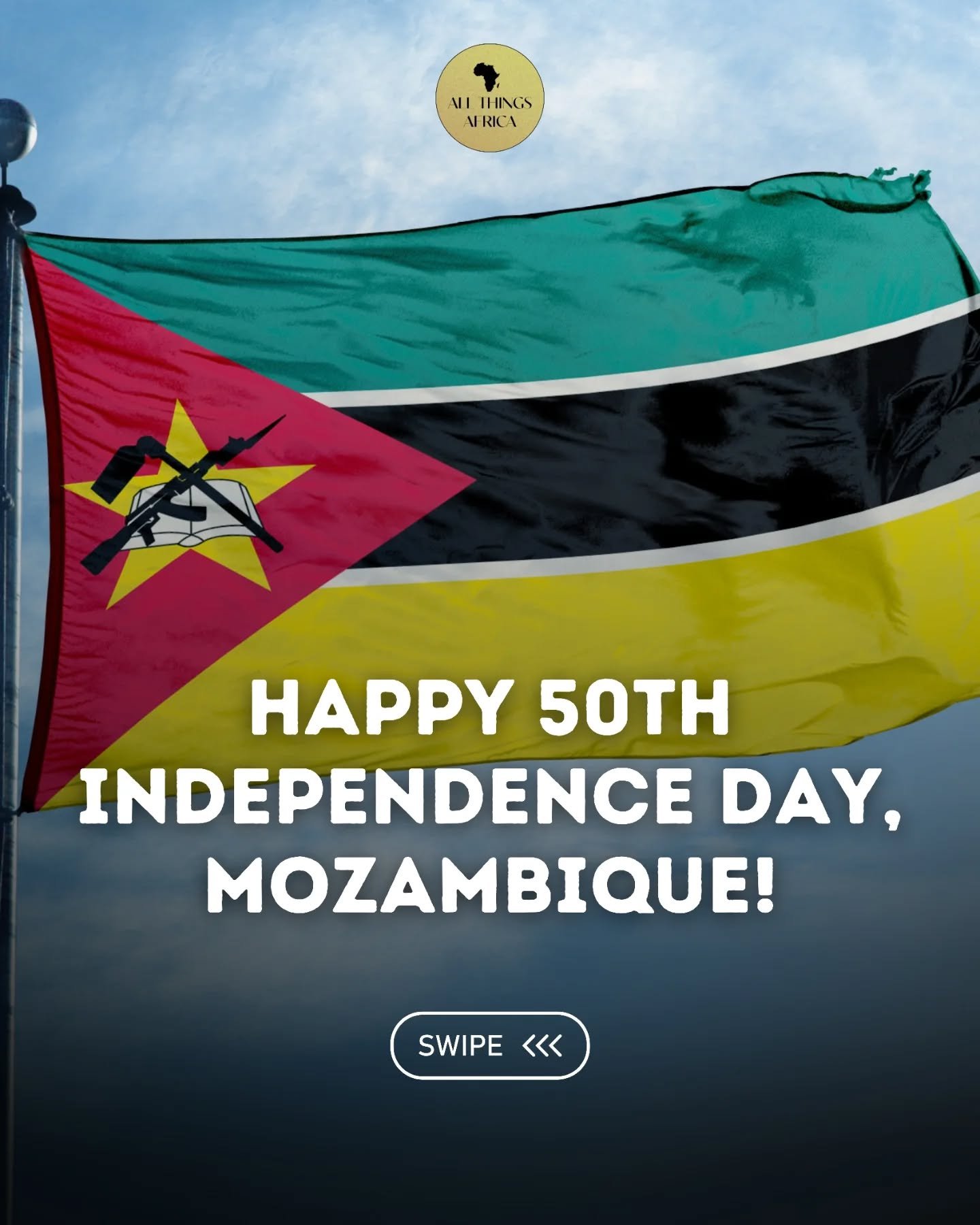 Happy 50th Independence Day, Mozambique 🇲🇿

🖤 Like&emsp;💬 Drop your thoughts
📌 Save&emsp;➡️ Share

Quiz Time: How well do you know Mozambique?
Which group led the fight for independence?
A) RENAMO
B) FRELIMO
C) SWAPO
D) ZANU

Cast your vote in t
