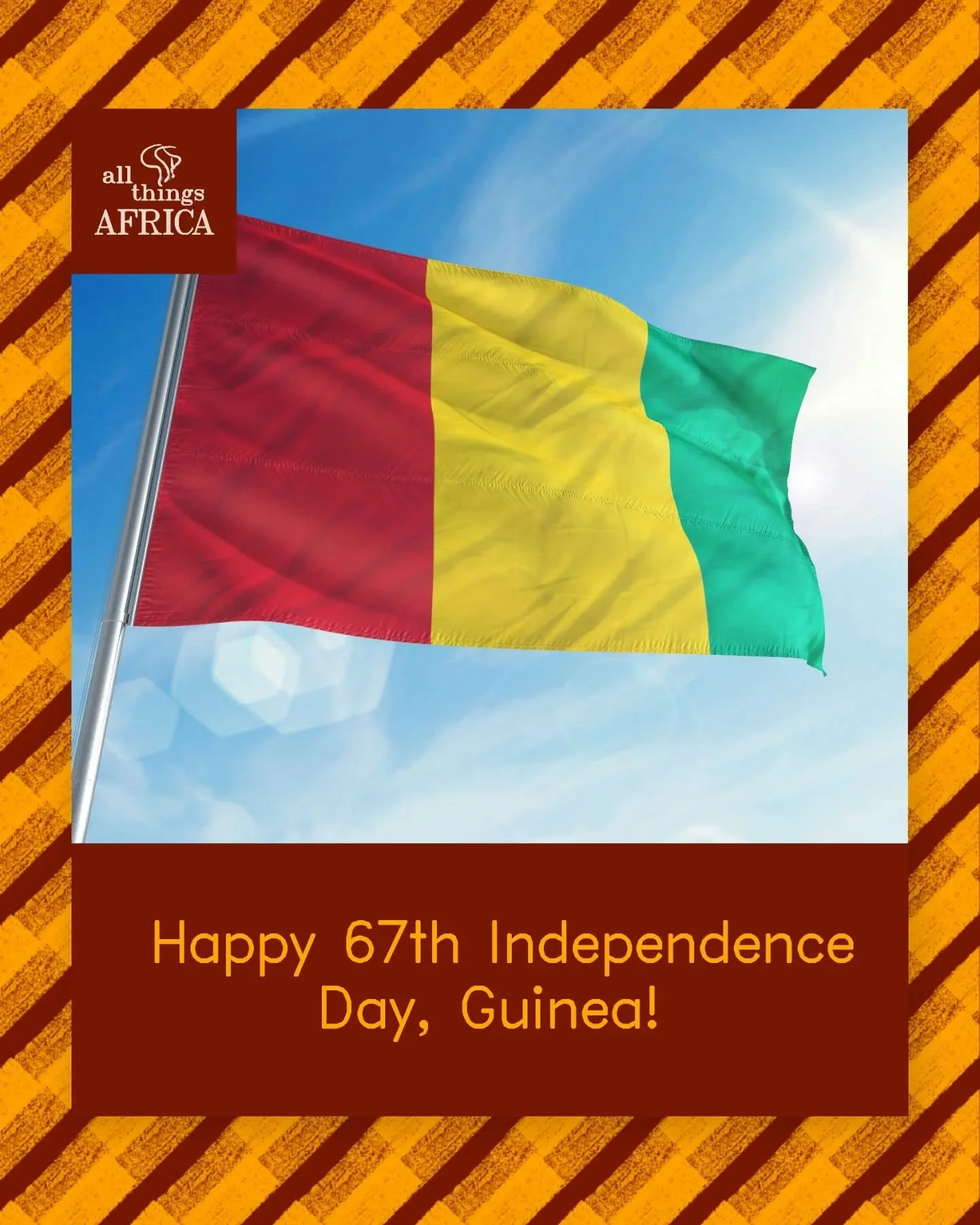 🇬🇳 Happy Independence Day, Guinea!

On this day in 1958, Guinea became the first African nation under French rule to choose complete independence, led by Ahmed S&eacute;kou Tour&eacute;&rsquo;s unforgettable words: &ldquo;We prefer poverty in liber