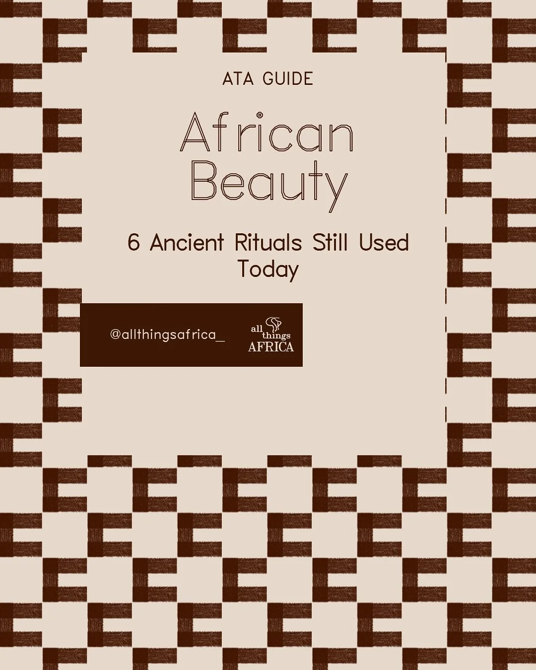 African Beauty: 6 Ancient Rituals Still Used Today ✊🏿🌍

Long before modern skincare, African communities built beauty from the land around them. These rituals protected the body, marked identity, and passed knowledge through generations. From ochre