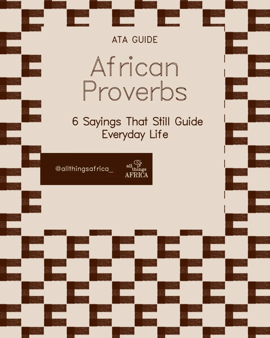 6 African Proverbs That Still Guide Everyday Life 🌍💡

Across Africa, wisdom is passed down in proverbs, guiding choices, shaping communities, and reflecting shared values. From the Igbo warning against neglecting others, to the Zulu/Xhosa call for 