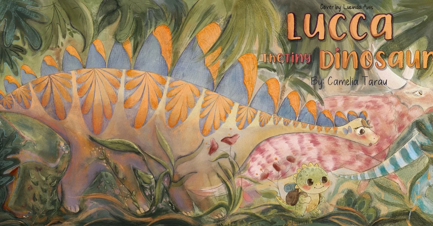 Some moments from my latest cover 🦕 process video of how this cover was chosen to come! 

Now back to my sketchbook for a relaxing Sunday 🫶🏽
#procreateart #digitalillustration #digital_art #childrenbookillustrator #procreate