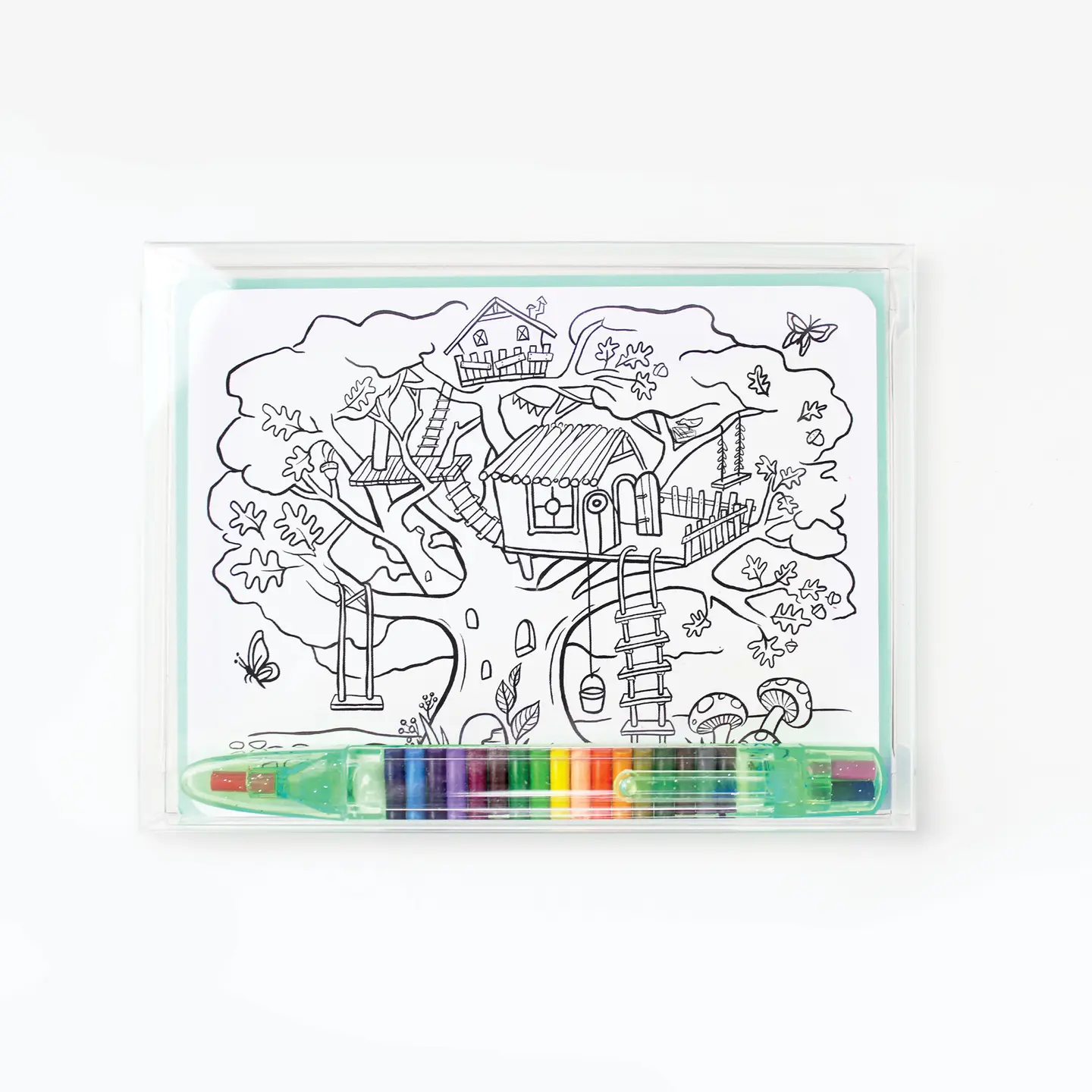 Color-in Postcard Kit -Kids Adventure