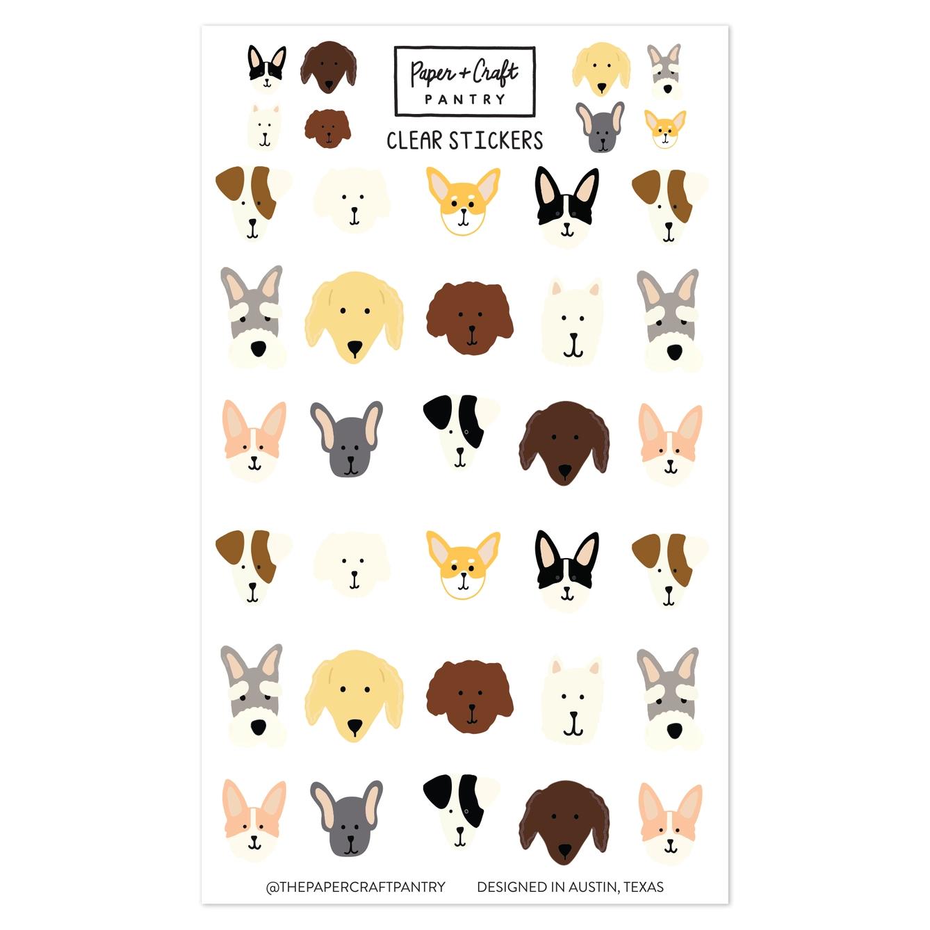 Dog Sticker Sheet