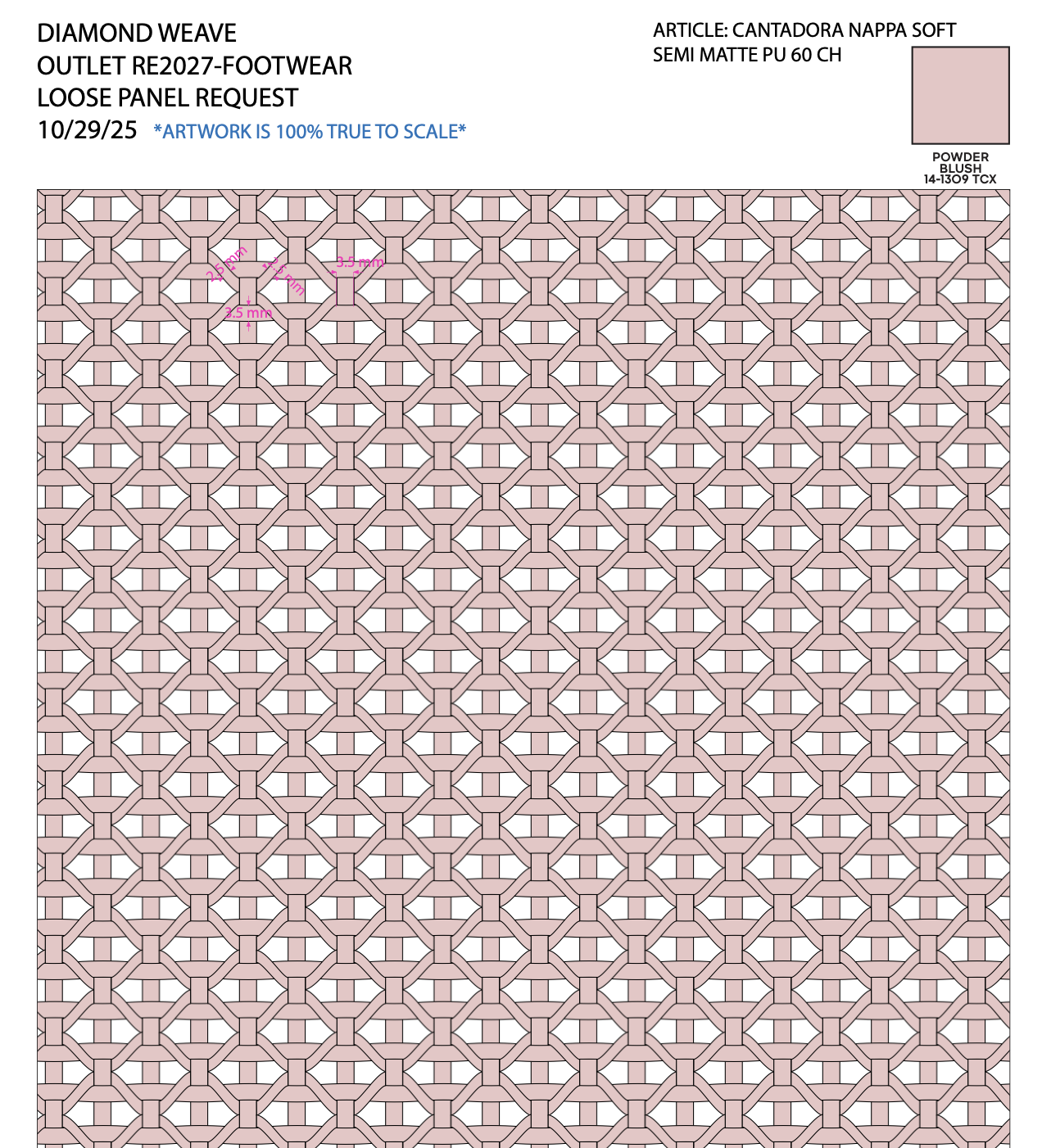 Basket Weave Panel Spec