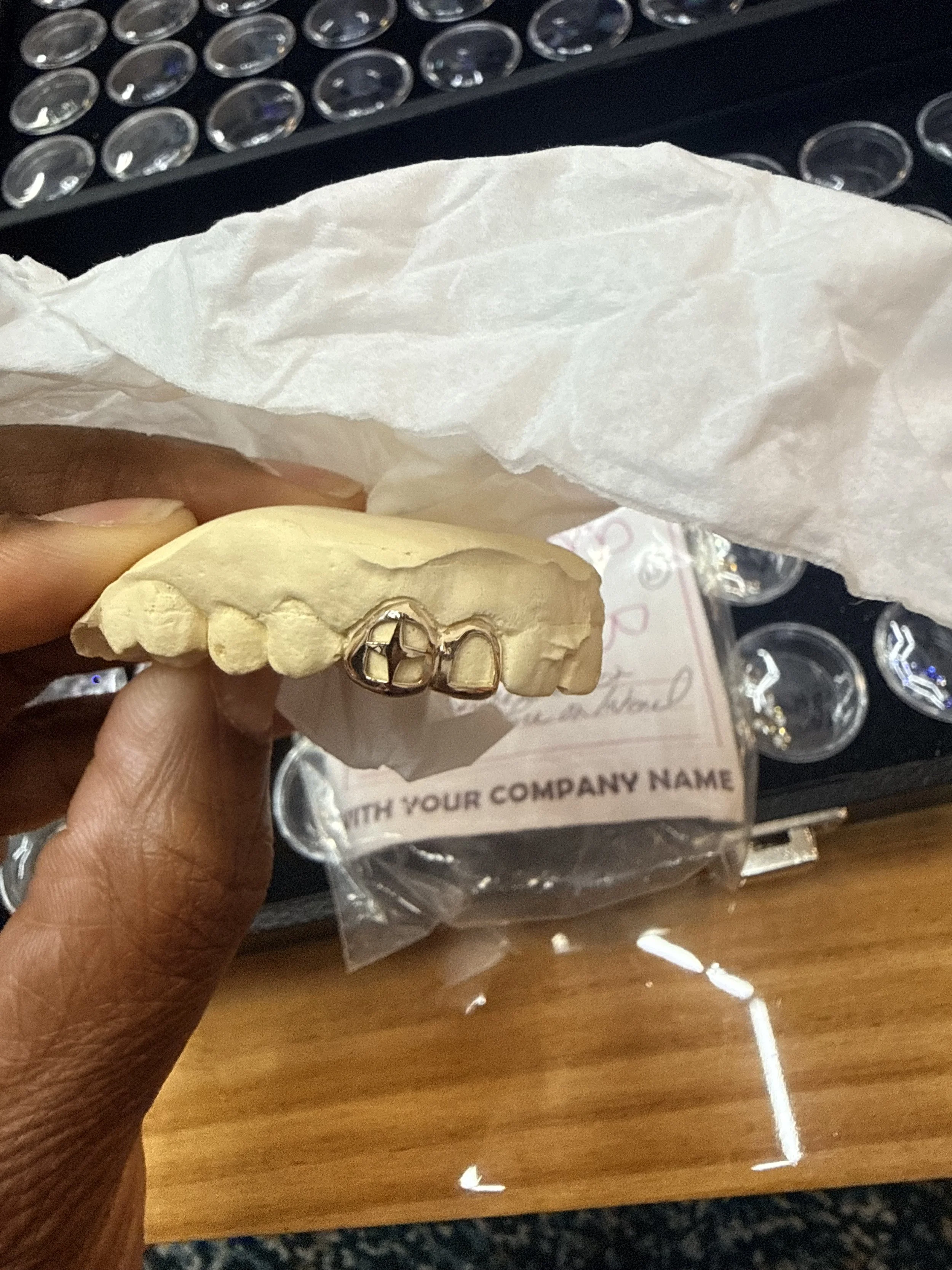 2pc 3d grillz cross