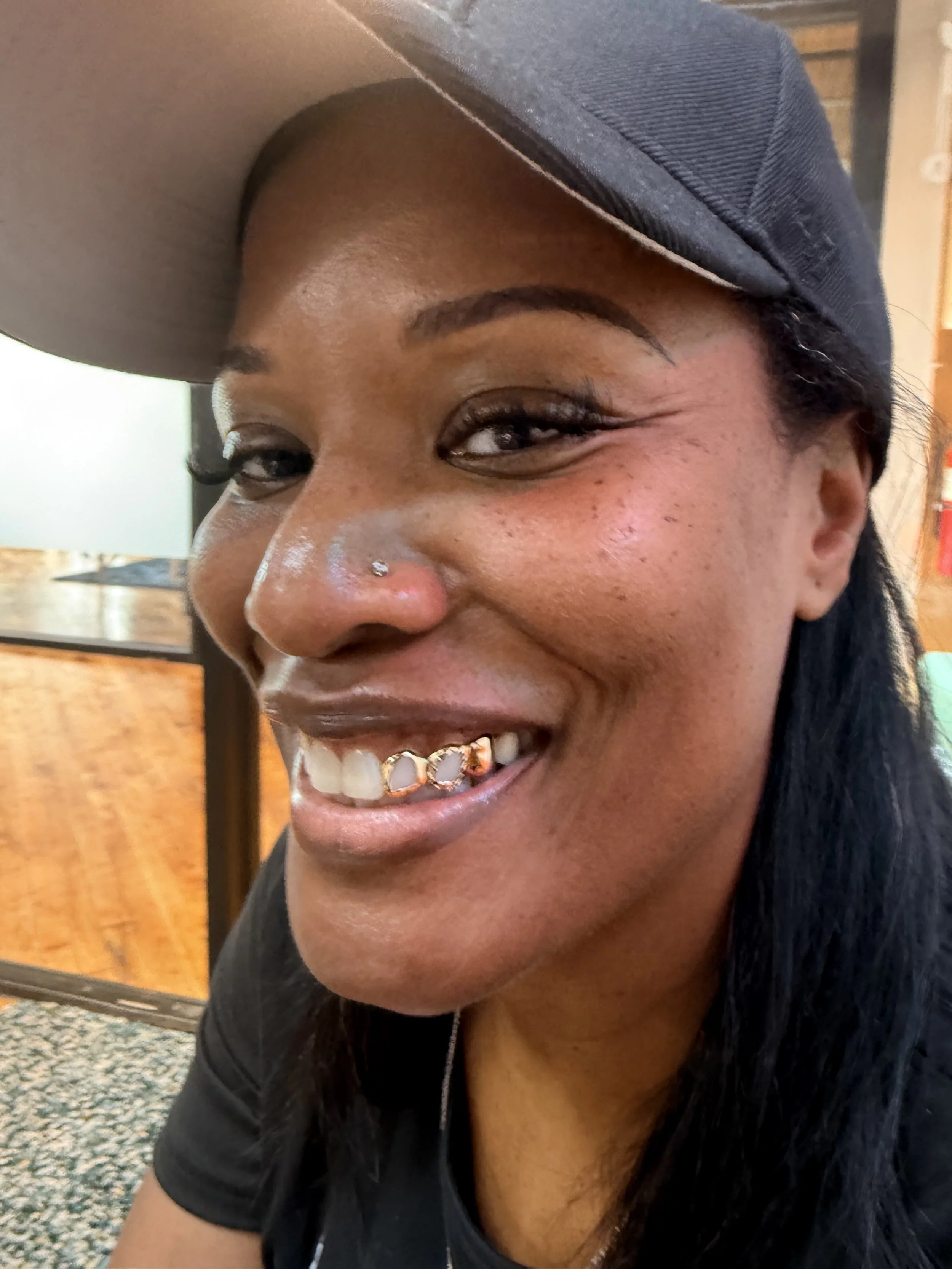 3pc gold grillz