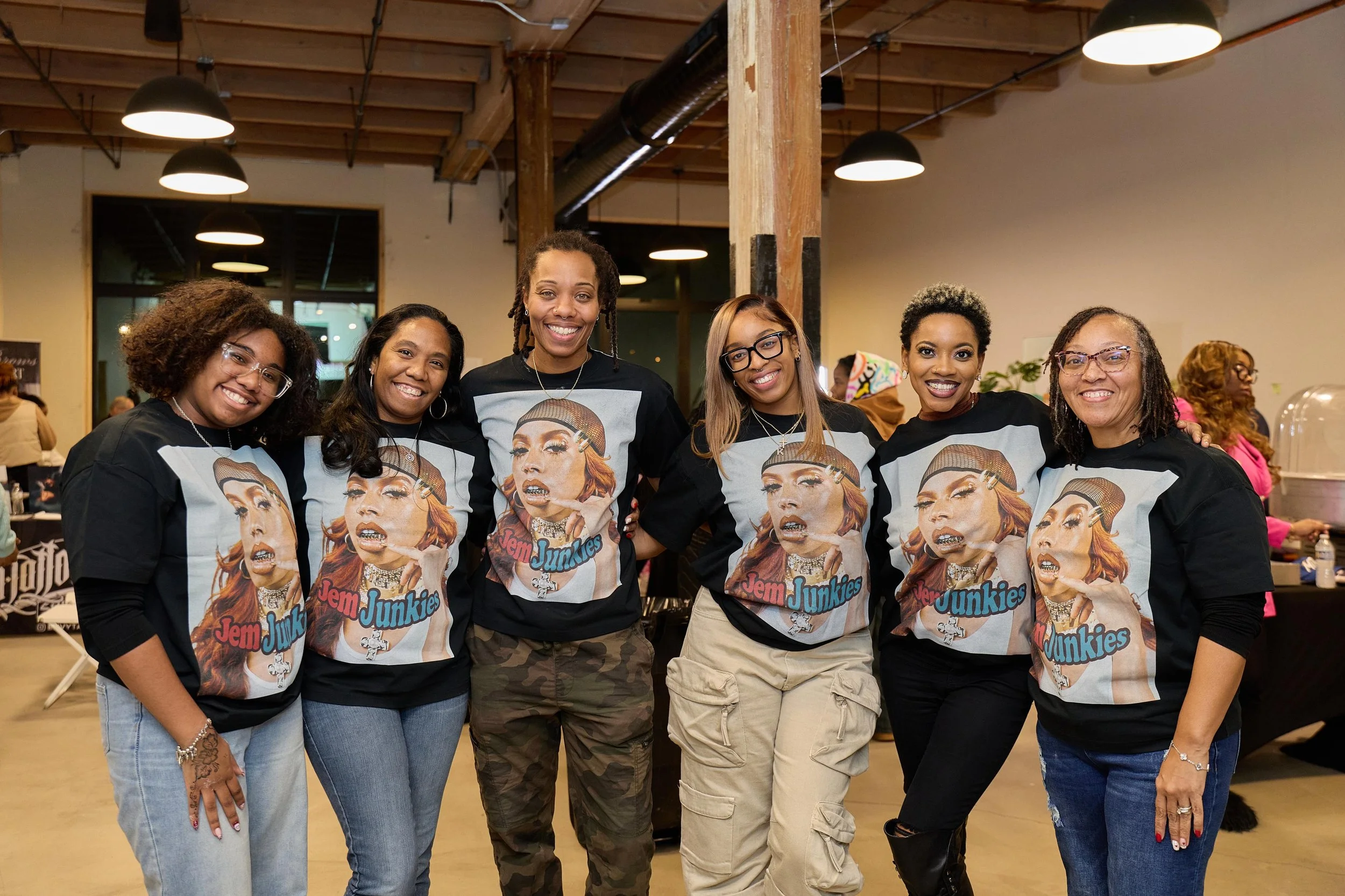 The Crew at at Jem Junkies Custom Grillz and Tooth Gems Grand Opening Chicago