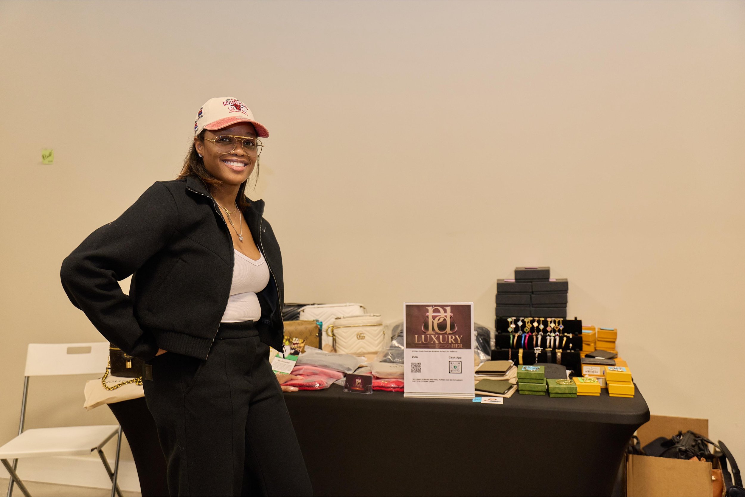 Paris at Jem Junkies Custom Grillz and Tooth Gems Grand Opening Chicago