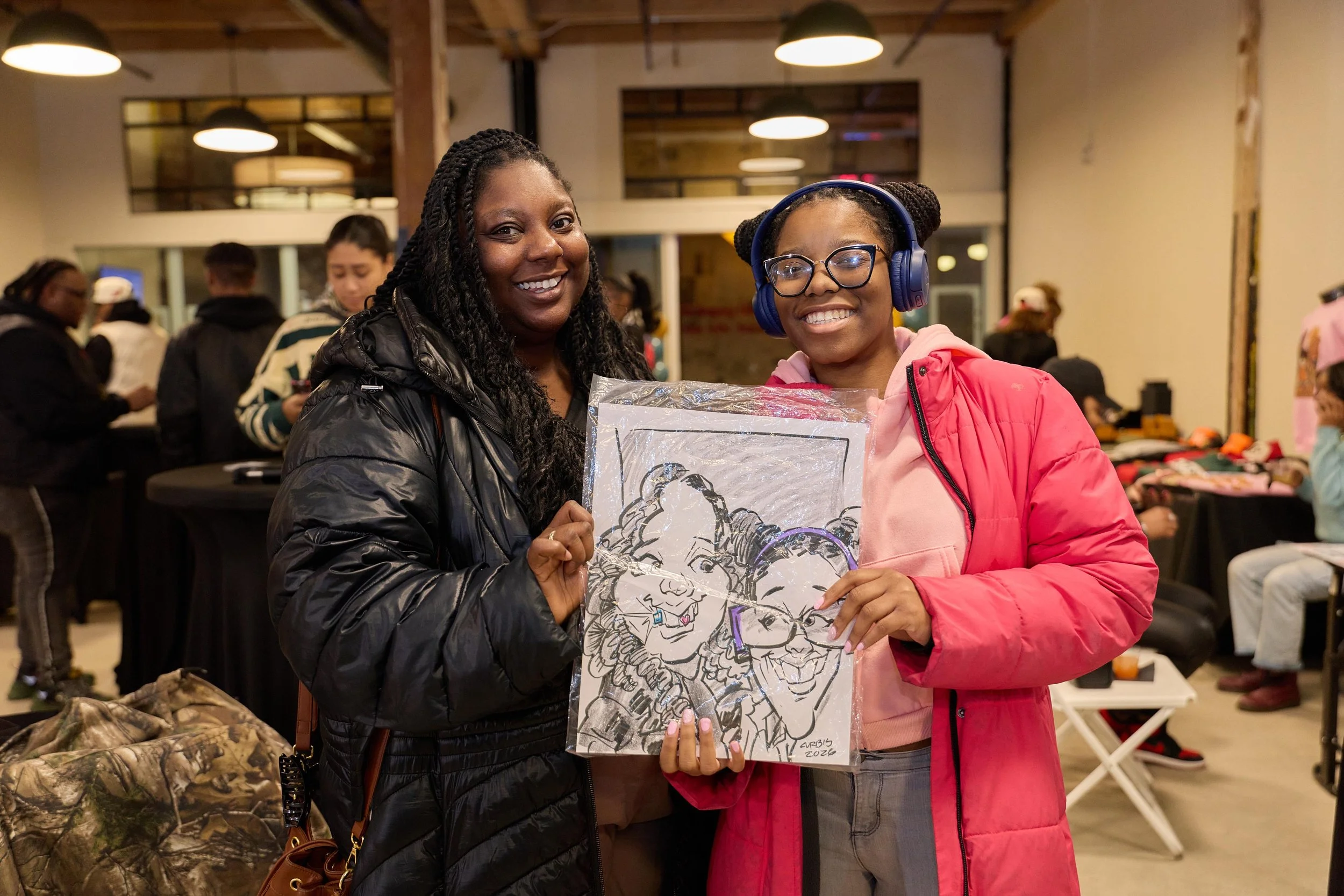 Friends at at Jem Junkies Custom Grillz and Tooth Gems Grand Opening Chicago