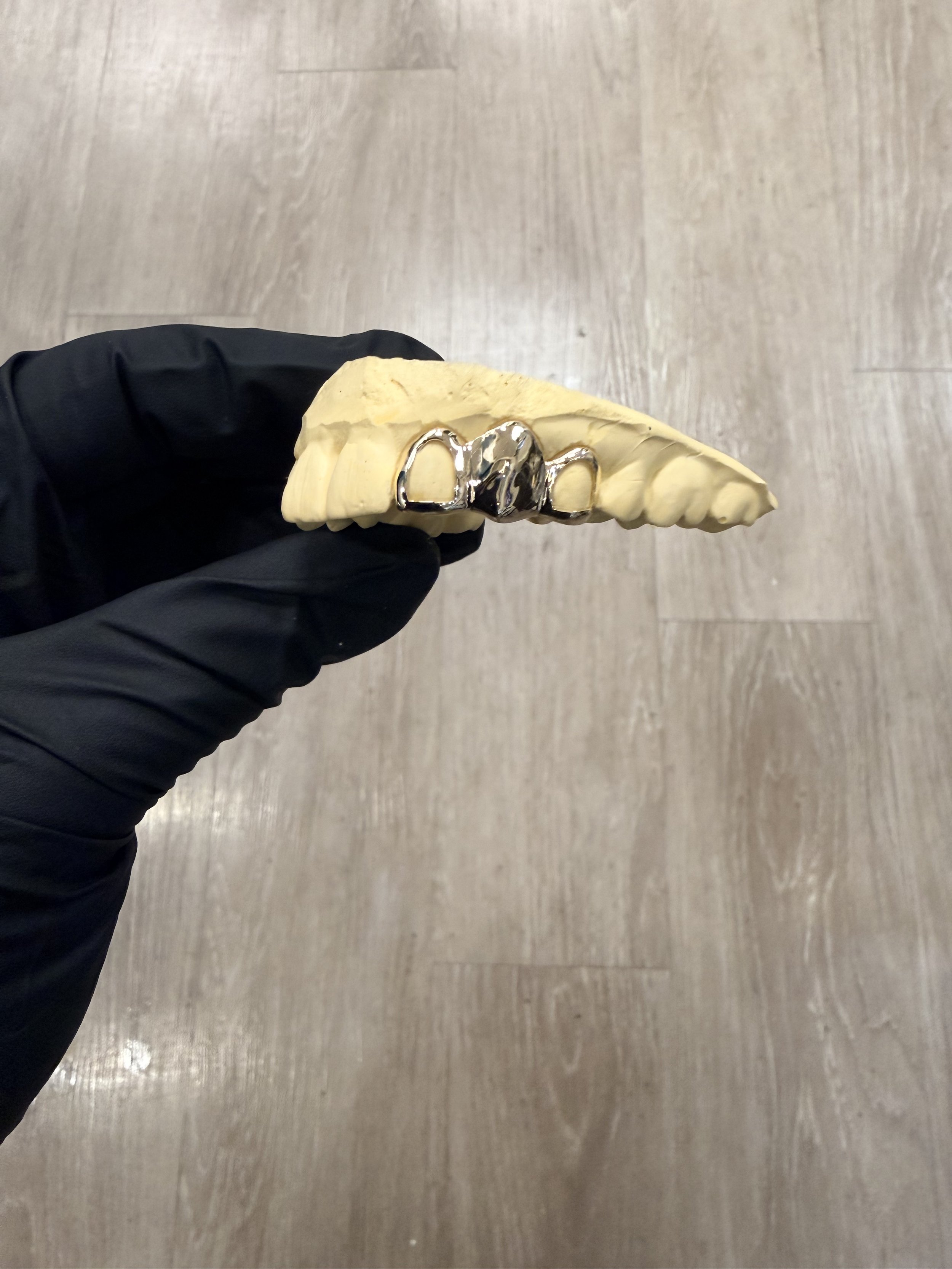 2pc grillz with stone