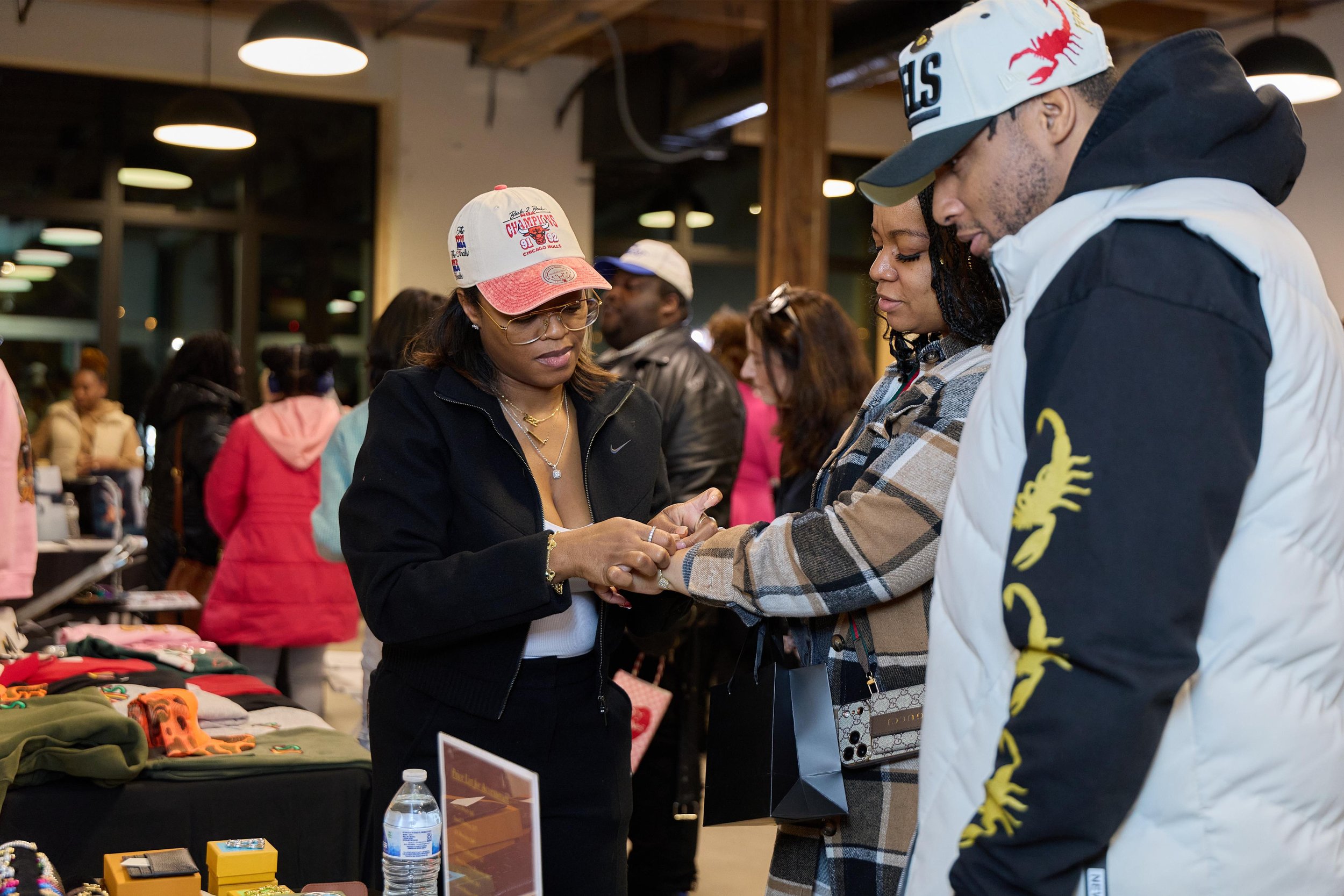 Paris and Friends at Jem Junkies Custom Grillz and Tooth Gems Grand Opening Chicago