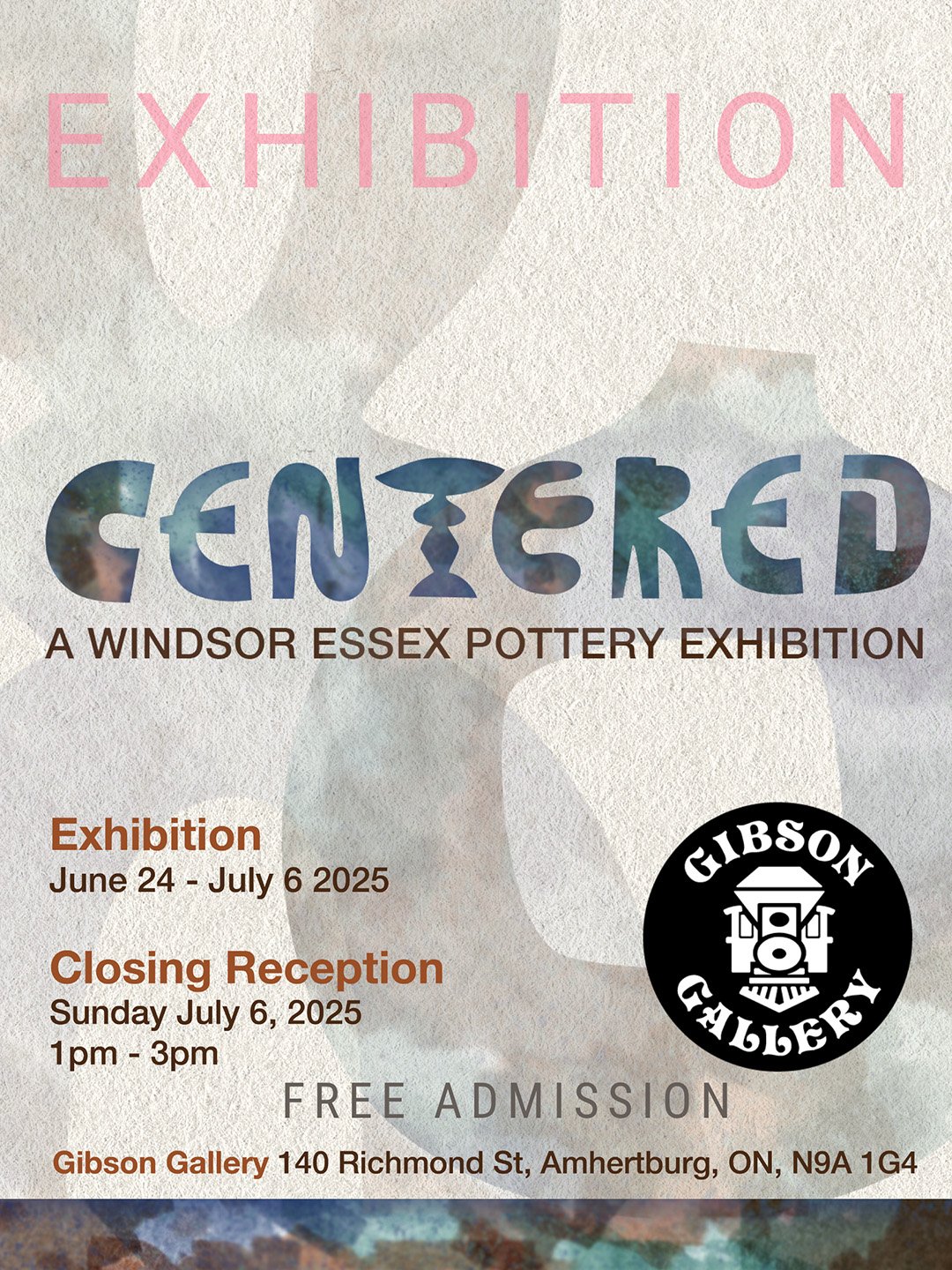 Exhibition: Centred- A Windsor Essex Pottery Exhibition