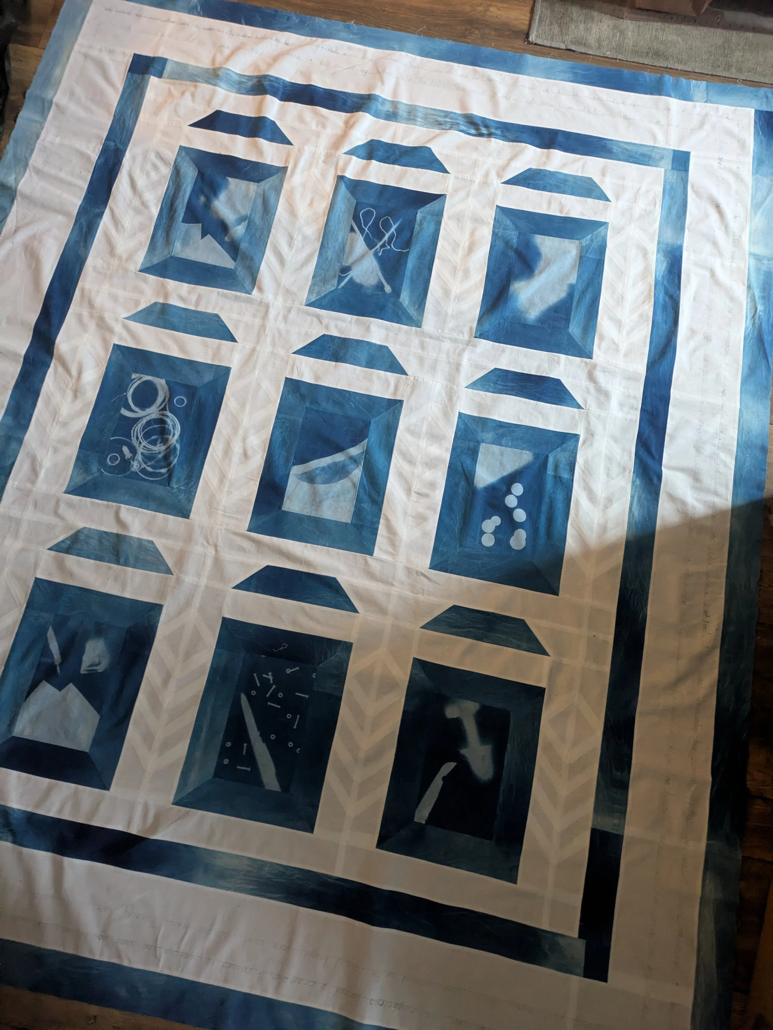 Assembled quilt top