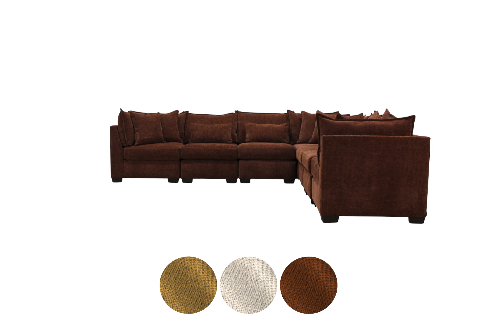 Atlas 7-Seat Modular Washable L-Shape Sectional