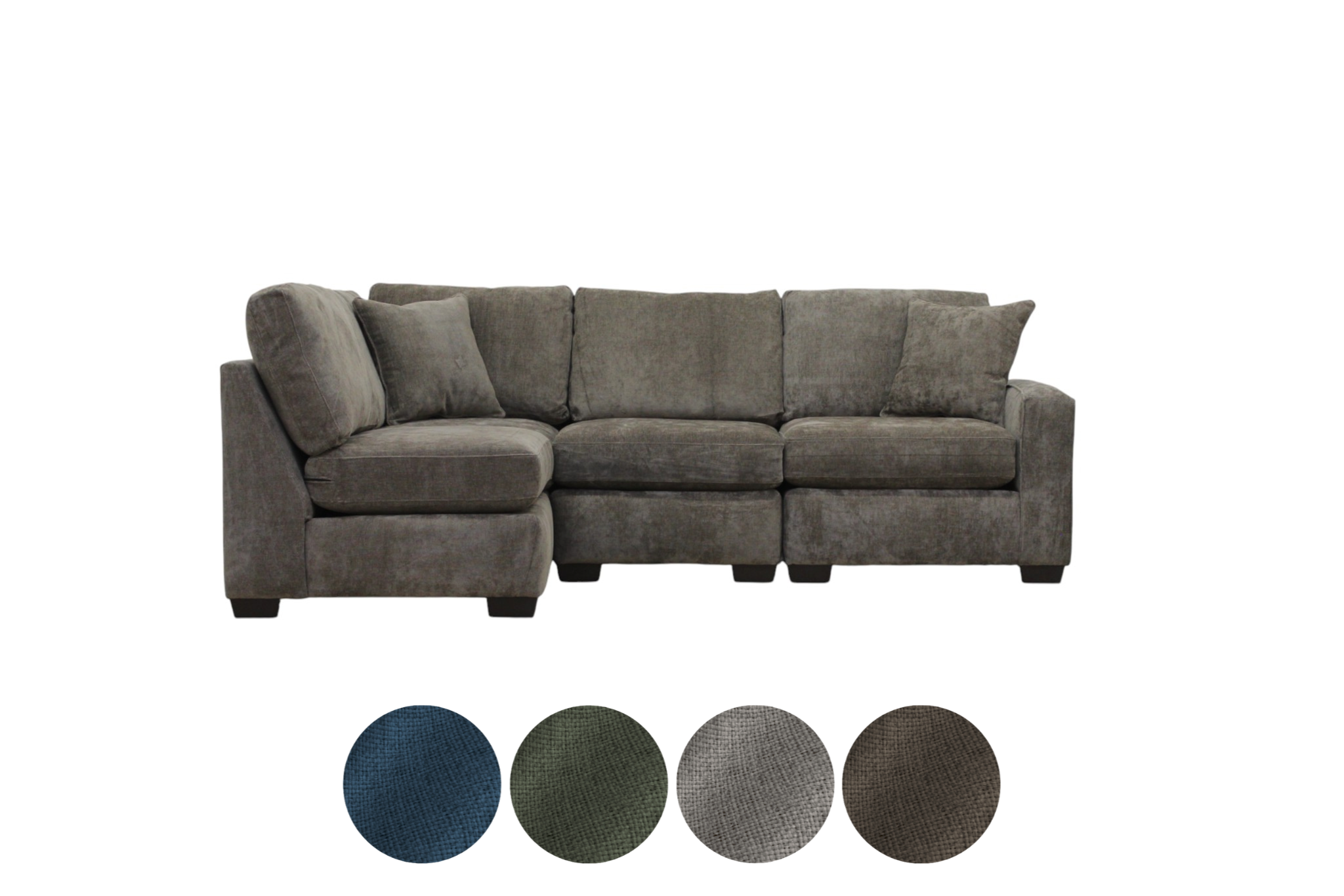 Haven 4-Seat Modular Washable Open Right L-Shape Sectional