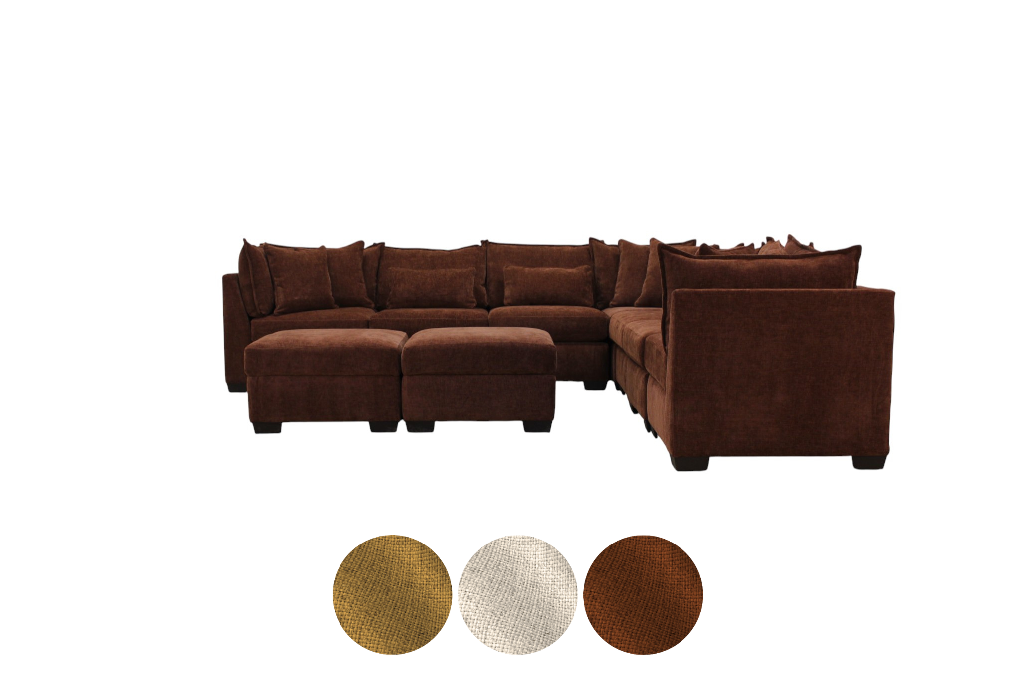 Atlas 9-Seat Modular Washable L-Shape Sectional