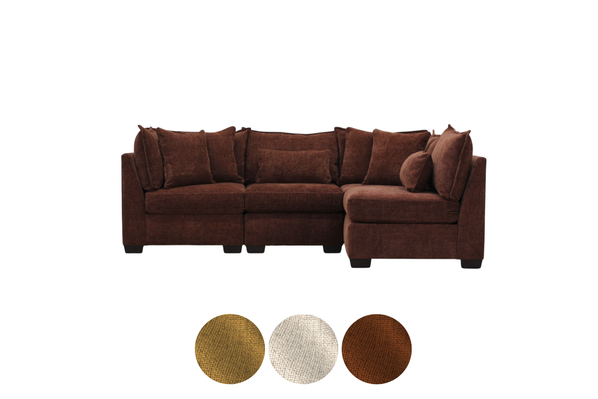 Atlas 4-Seat Modular Washable Open L-Shape Sectional