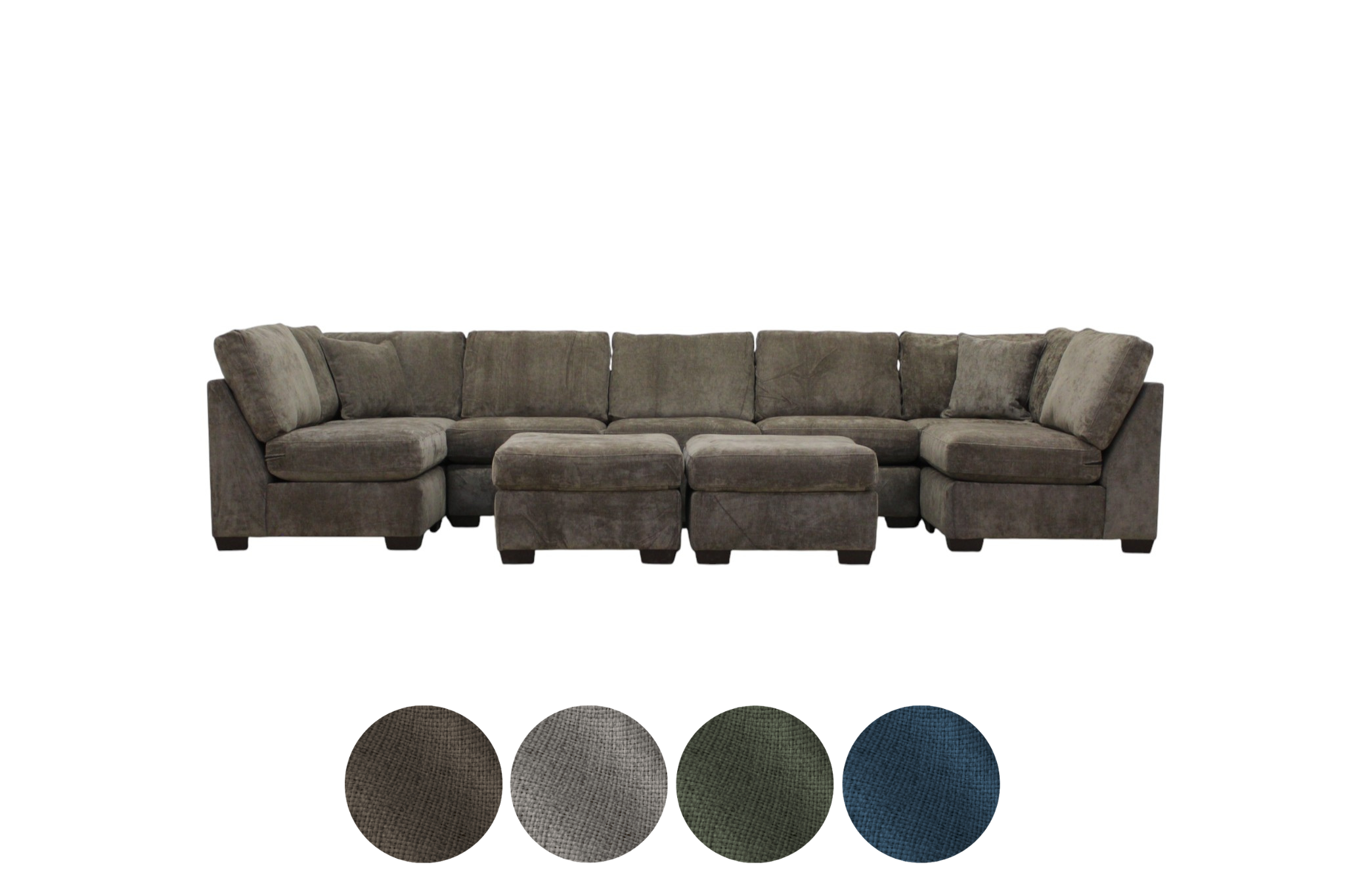 Haven 9-Seat Modular Washable Open U-Shape Sectional