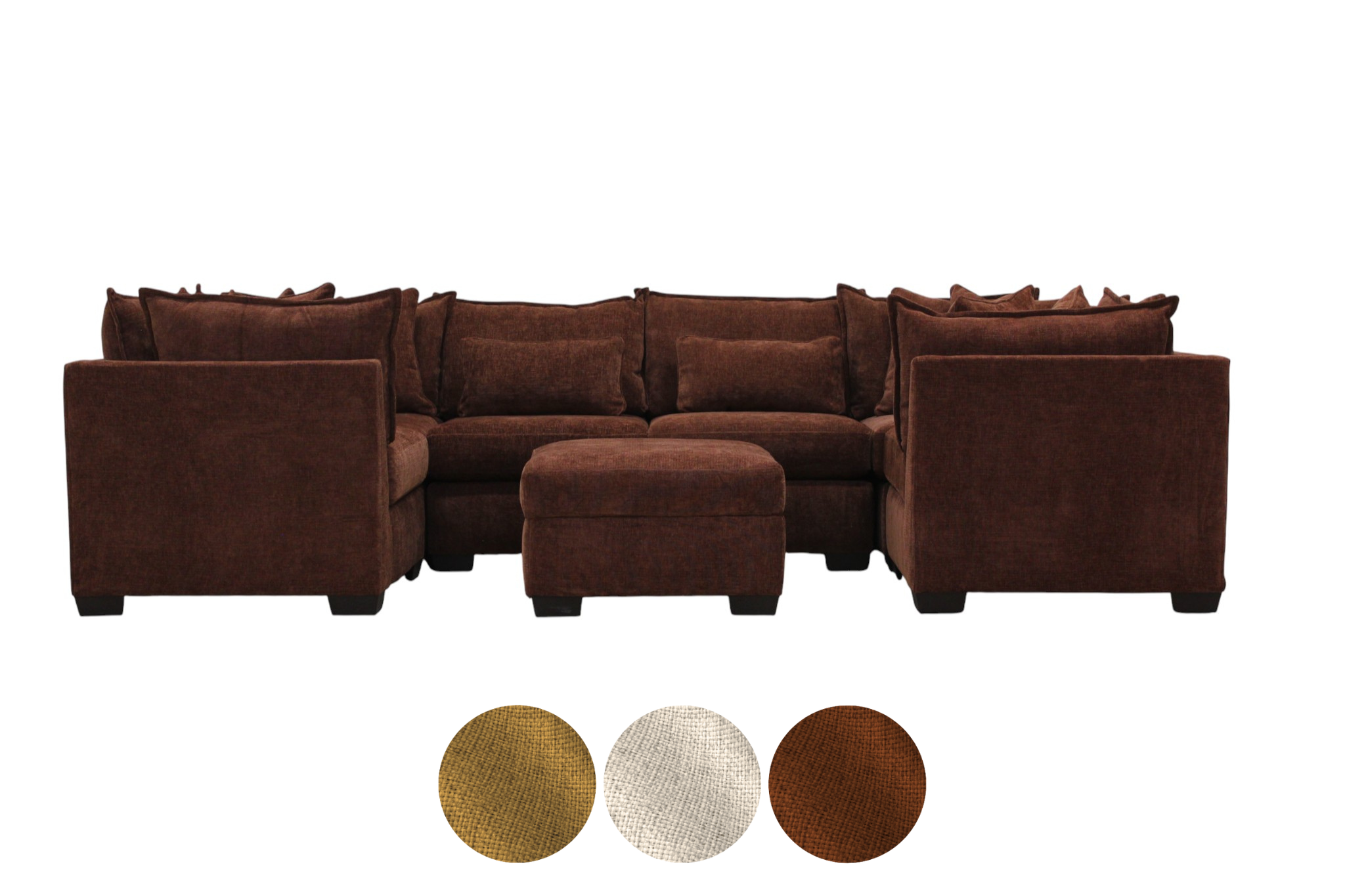 Atlas 7-Seat Modular Washable U-Shape Sectional