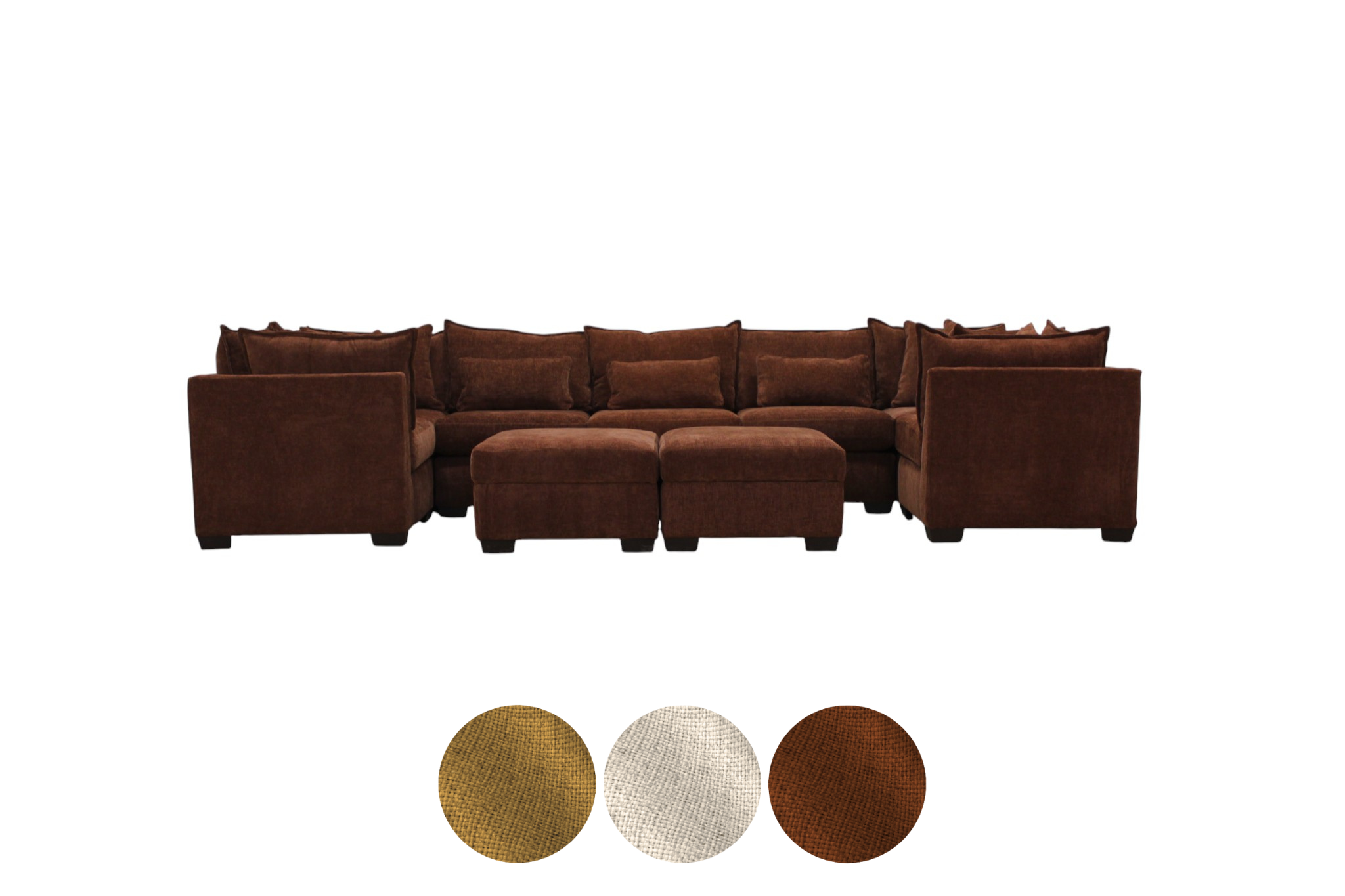 Atlas 9-Seat Modular Washable U-Shape Sectional