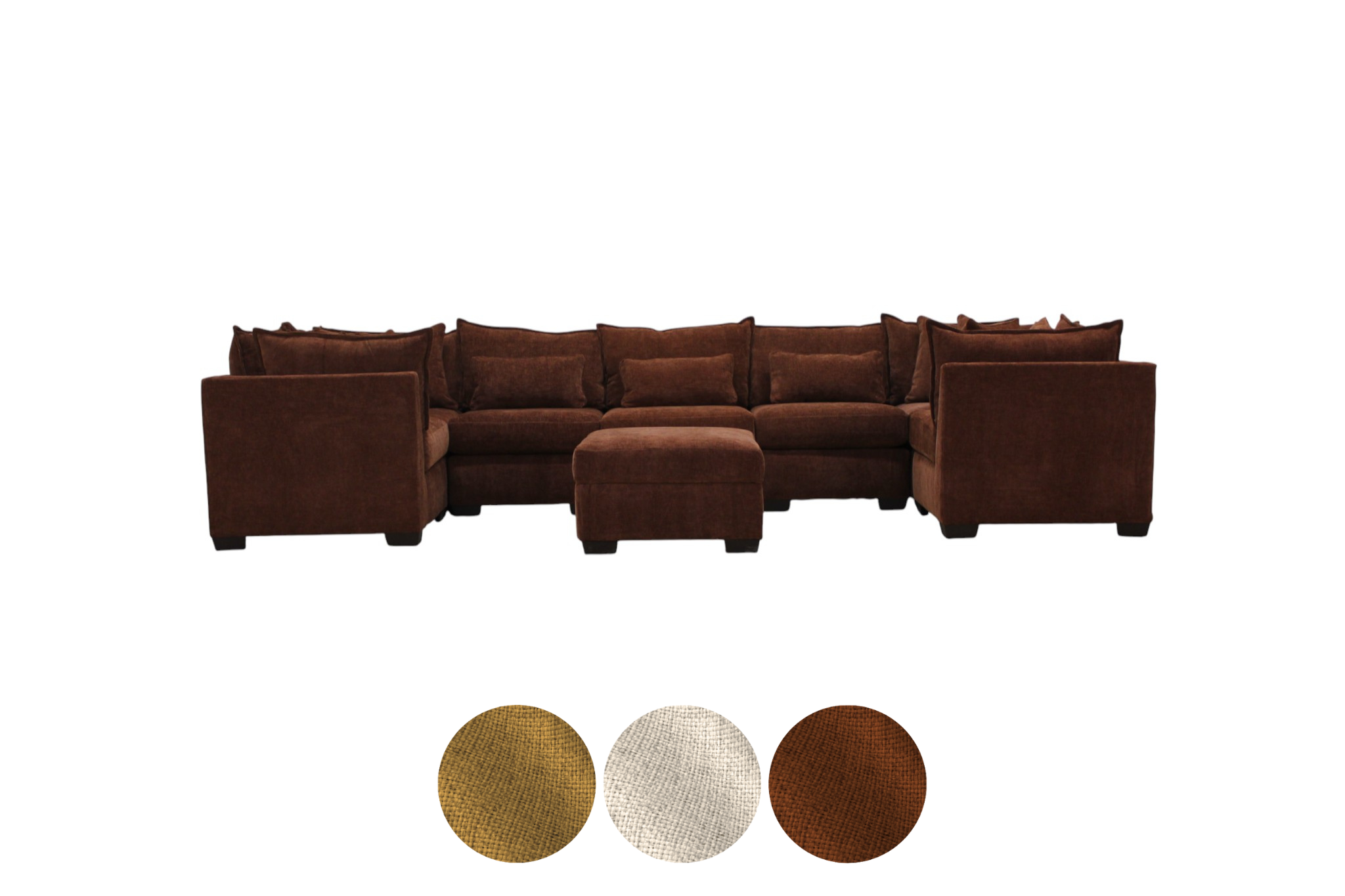 Atlas 8-Seat Modular Washable U-Shape Sectional