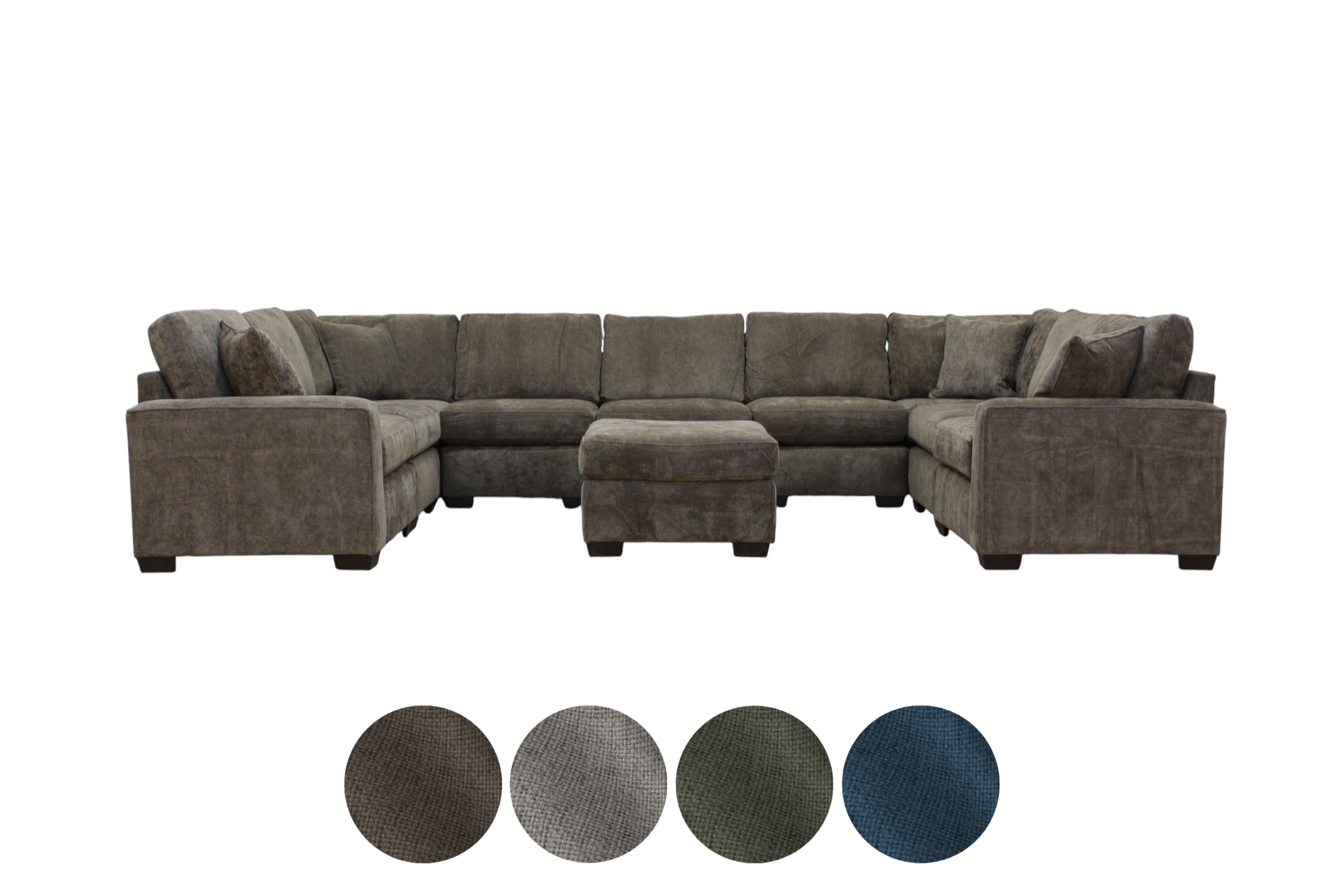 Haven 10-Seat Modular Washable Open U-Shape Sectional