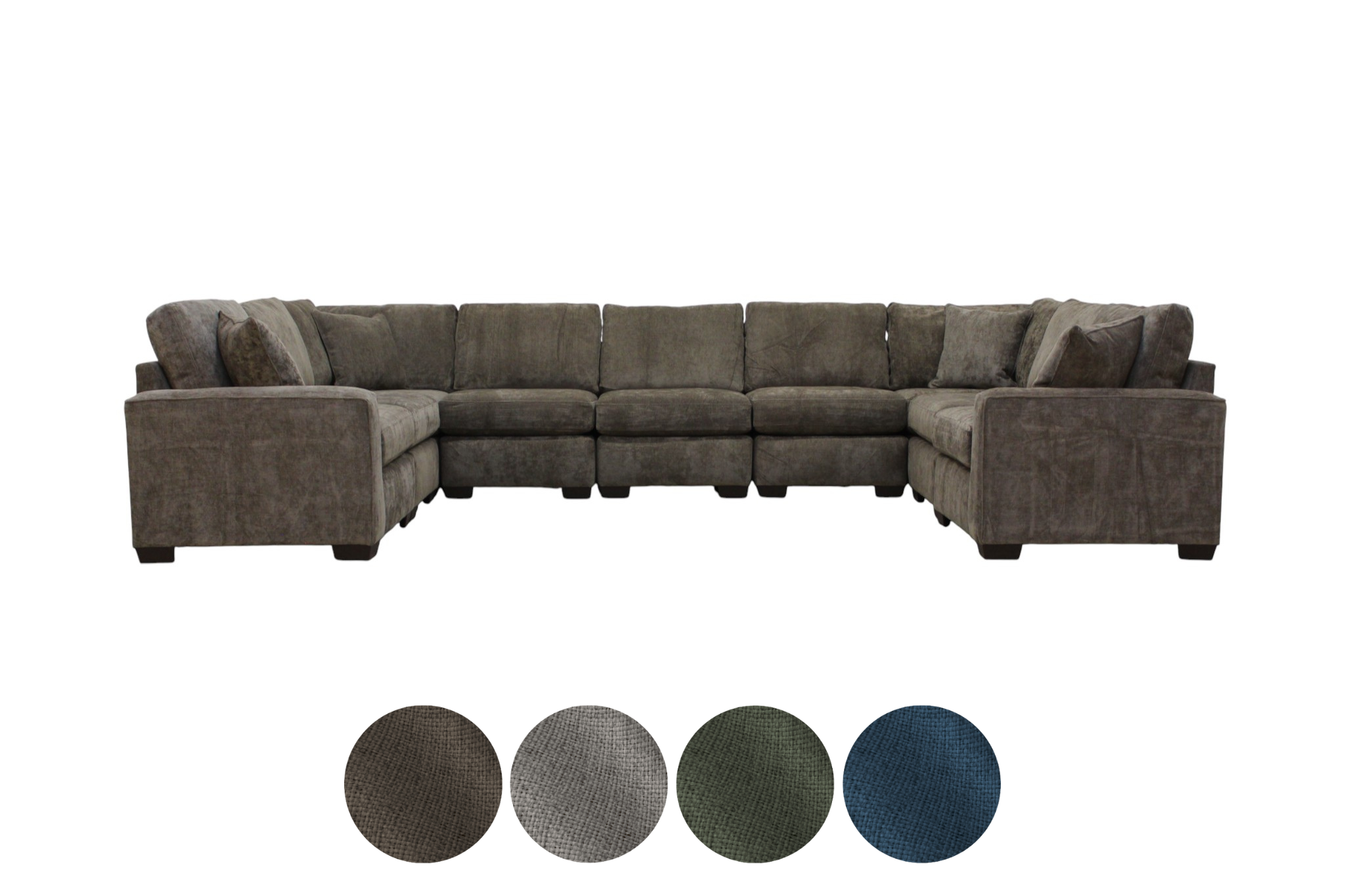 Haven 9-Seat Modular Washable Open U-Shape Sectional
