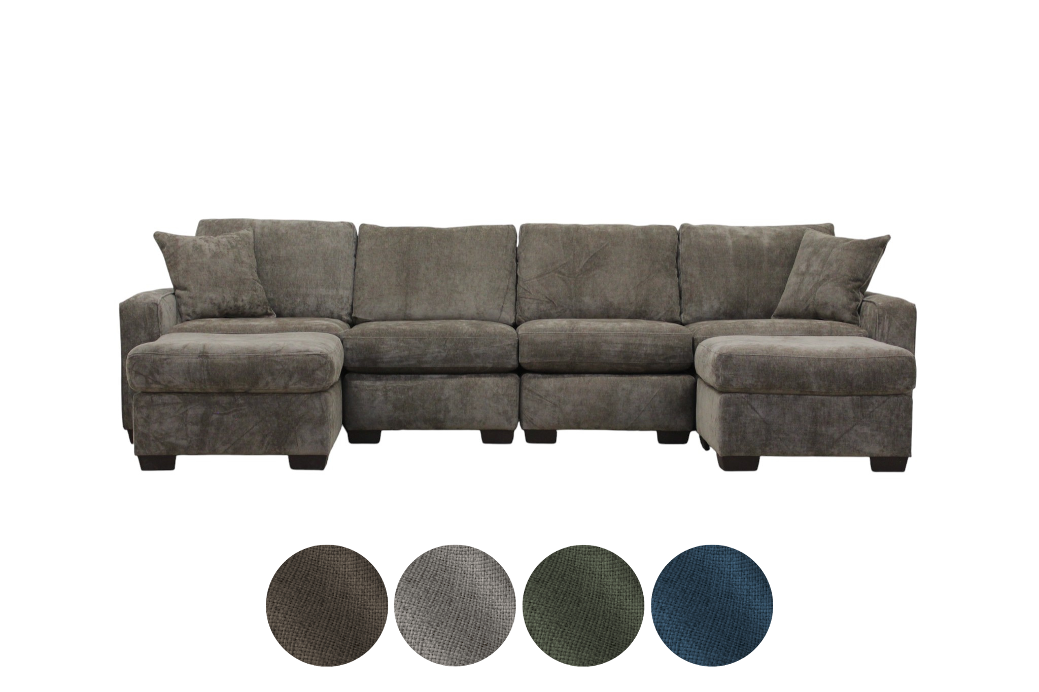 Haven 6-Seat Modular Washable Double Chaise Sofa