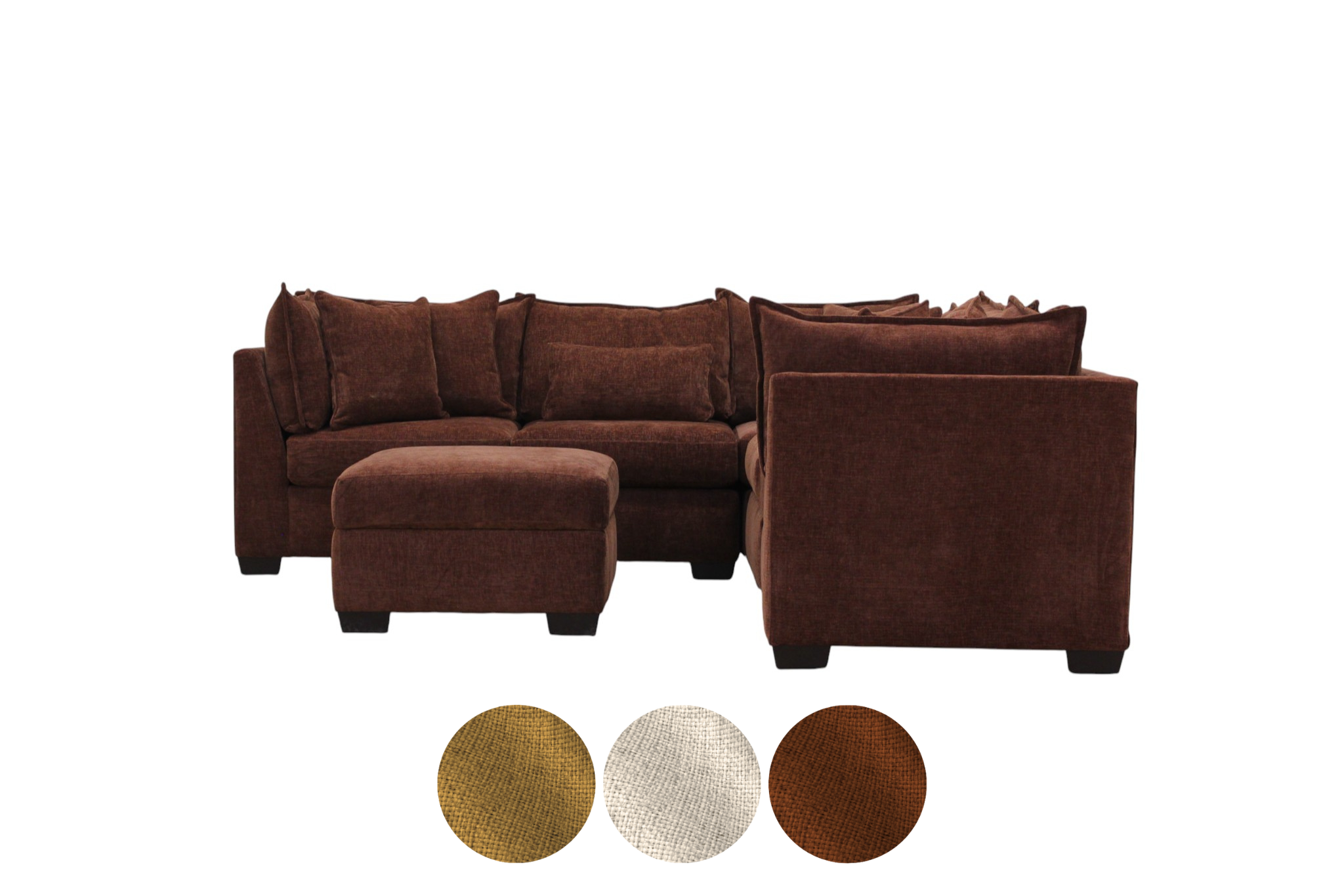 Atlas 6-Seat Modular Washable L-Shape Sectional